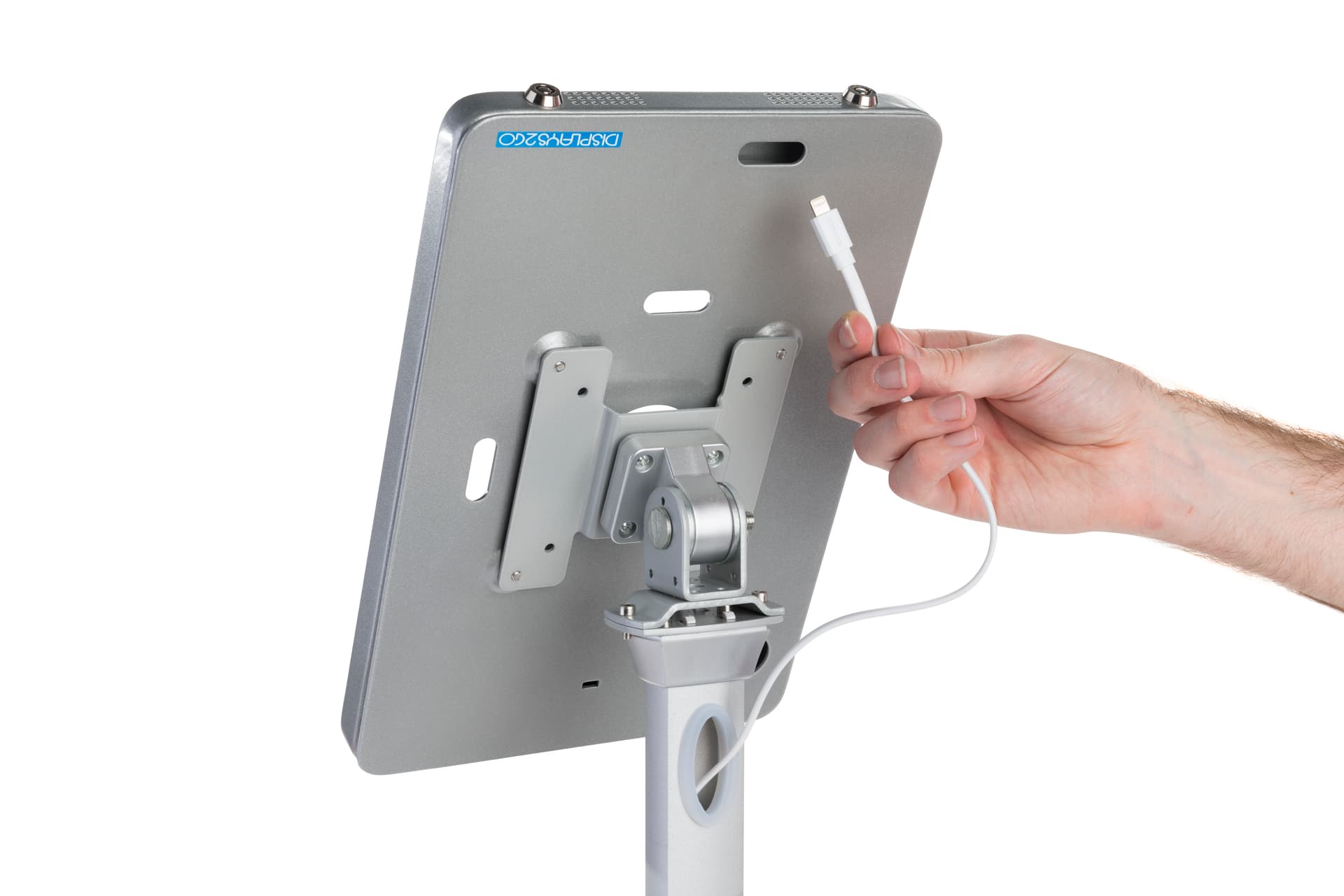 iPad Pro POS floor stand with cable management option