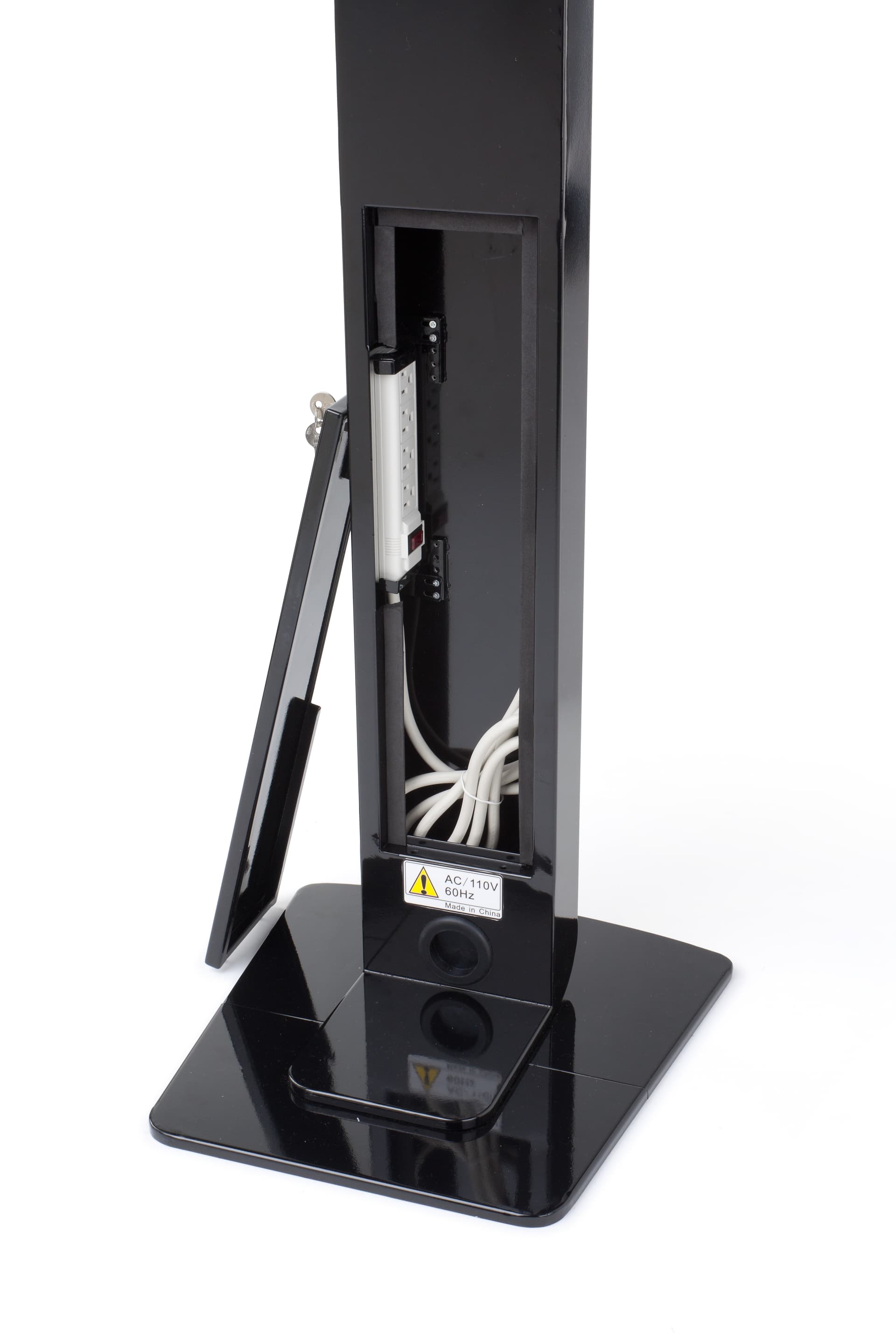 Surface Pro lockable floor stand with hidden power supply