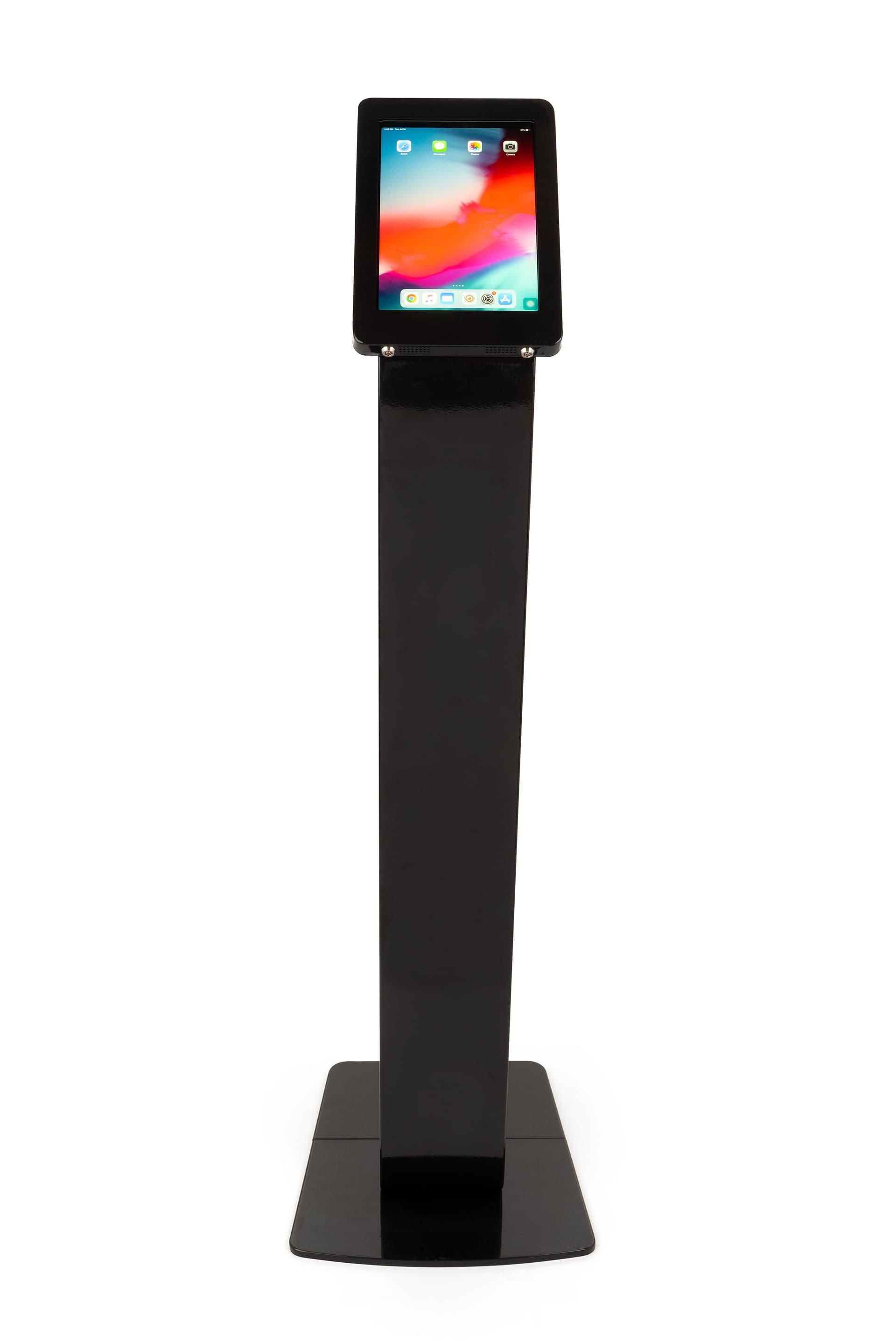 iPad pro 11 tablet stand with rounded corner enclosure 