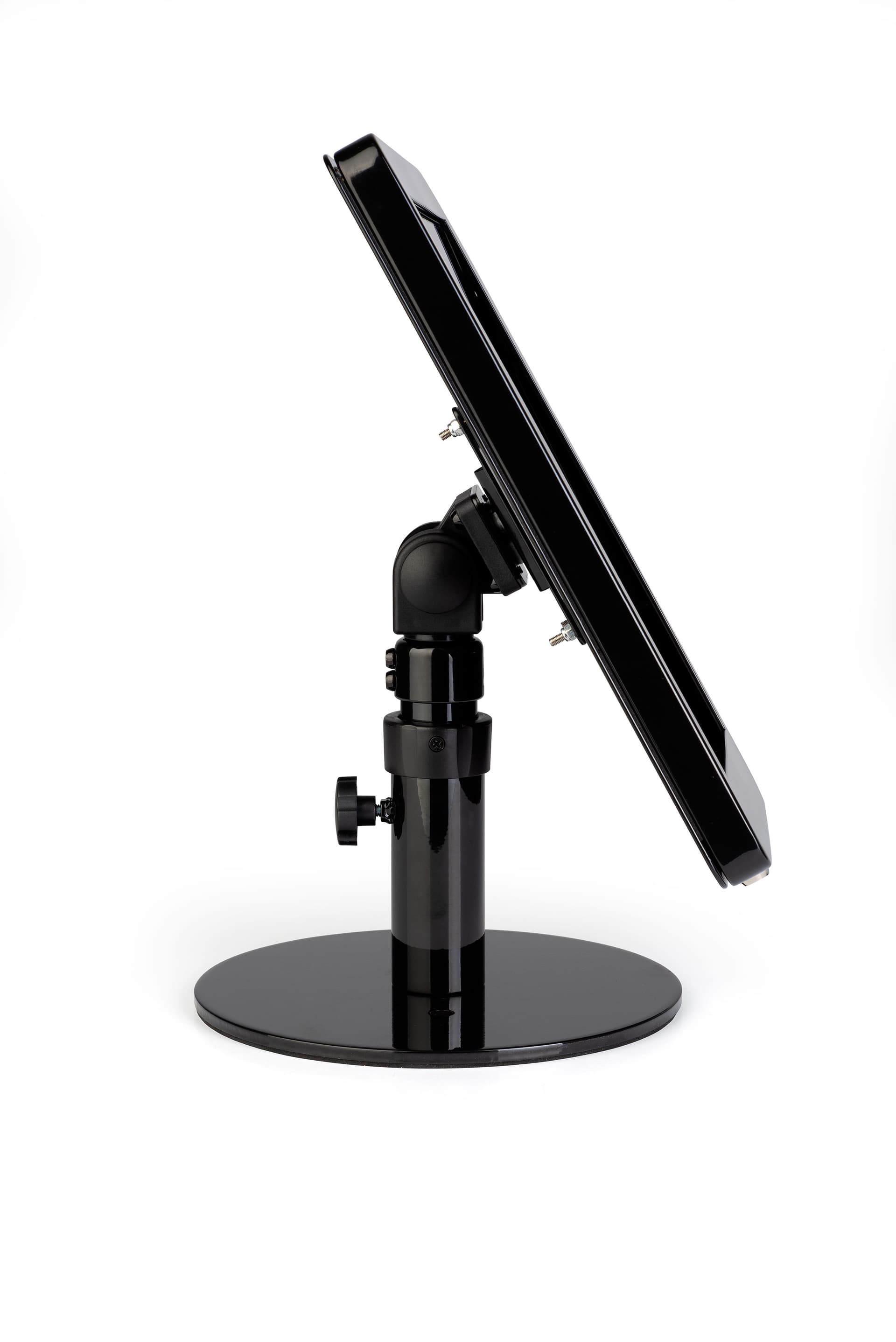 iPad Pro POS stand with slim profile for small counters 