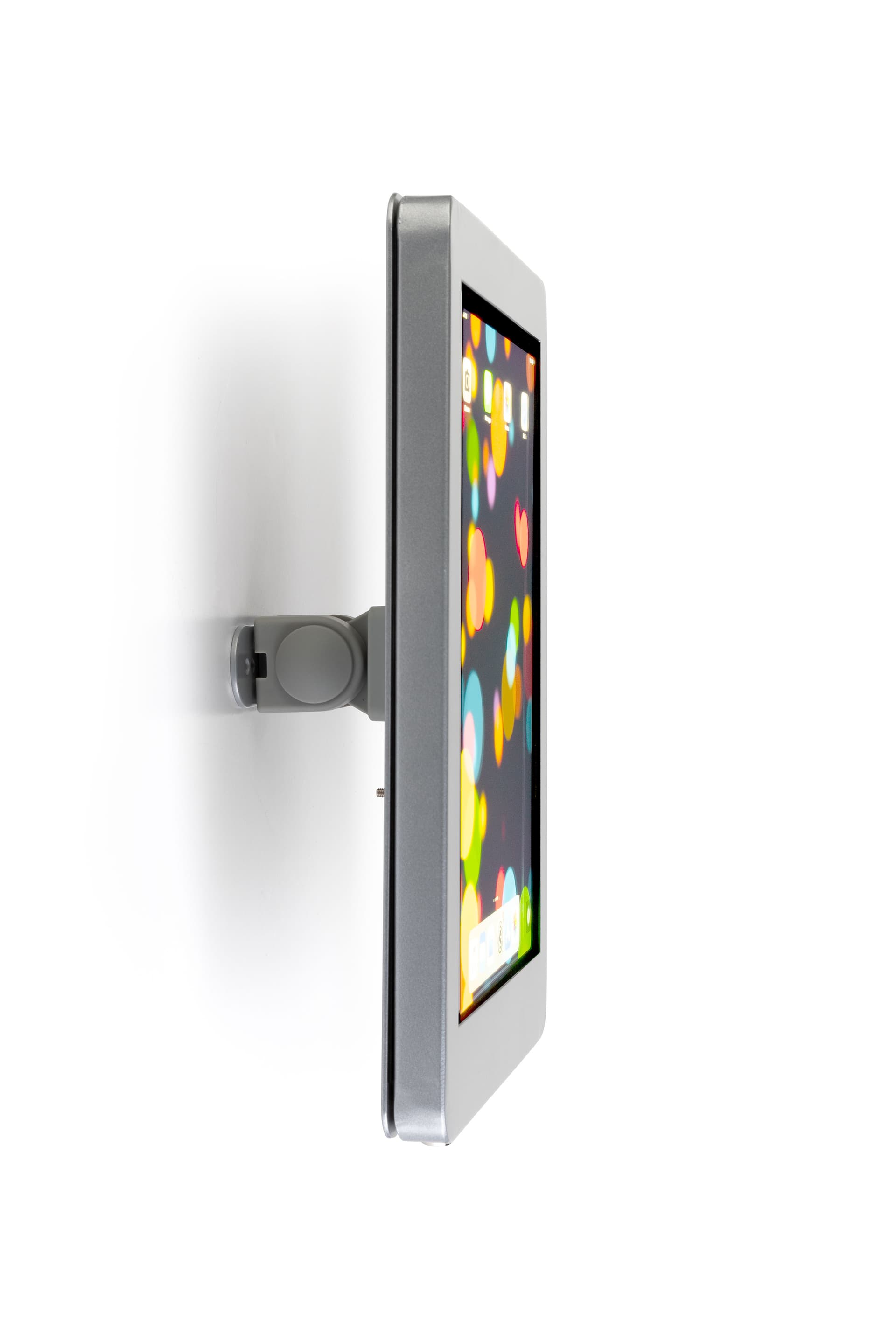 Secure iPad wall mount with theft prevention locking enclosure 
