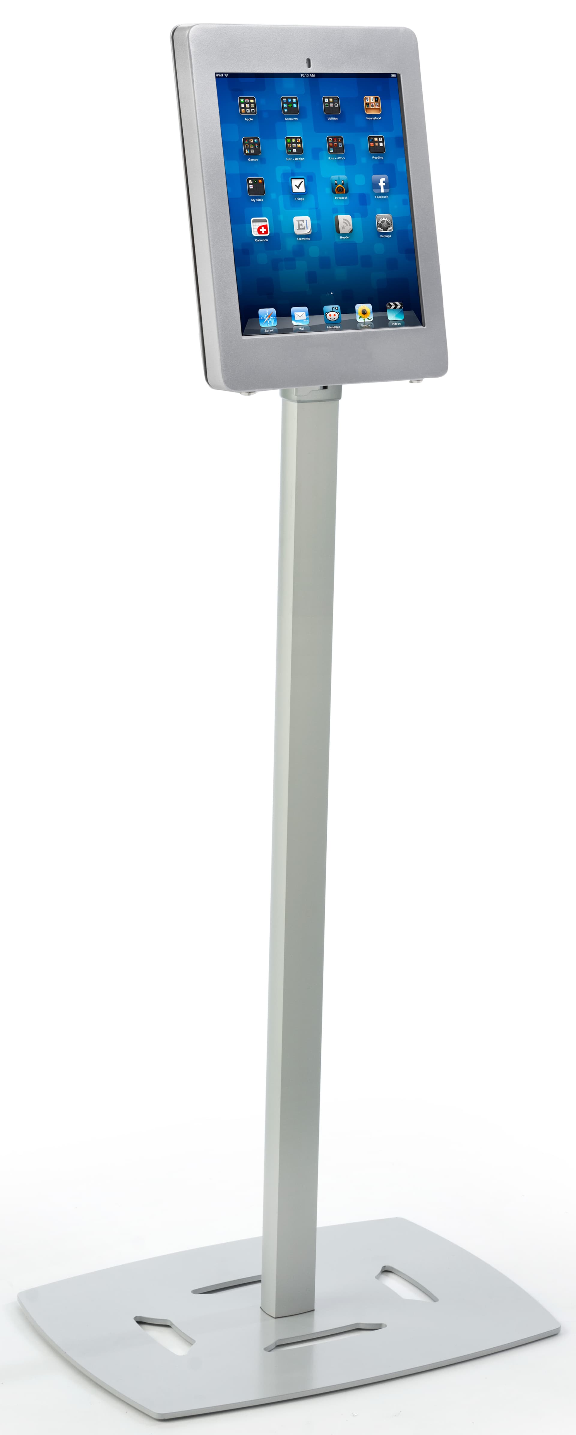 Silver iPad Pro Exhibit Stand