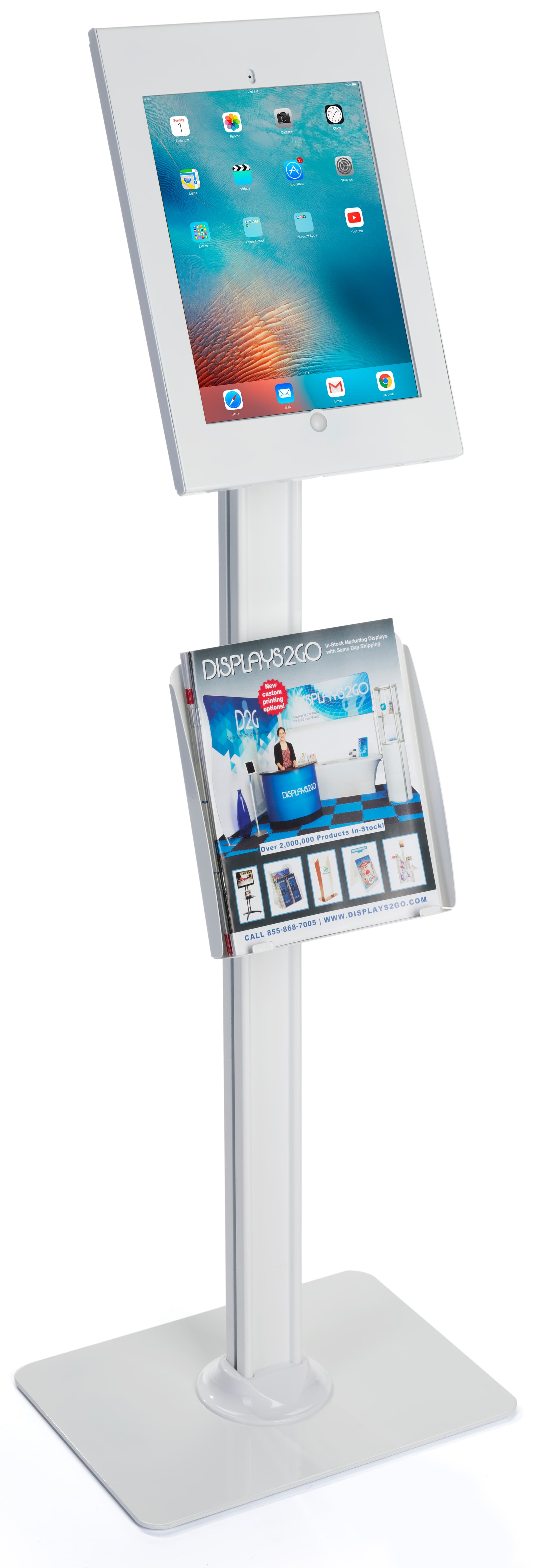 12.9 Inch iPad Pro Stand with Magazine Holder