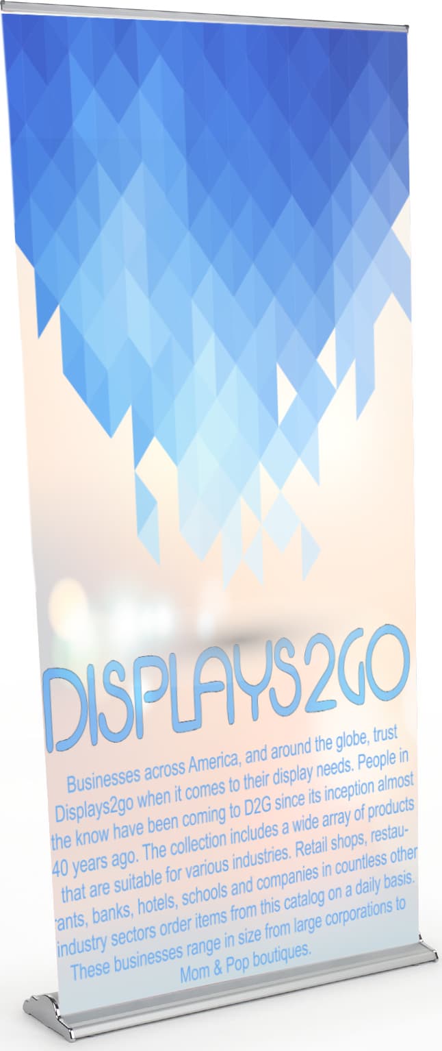 39” Custom Vinyl Banner Stand