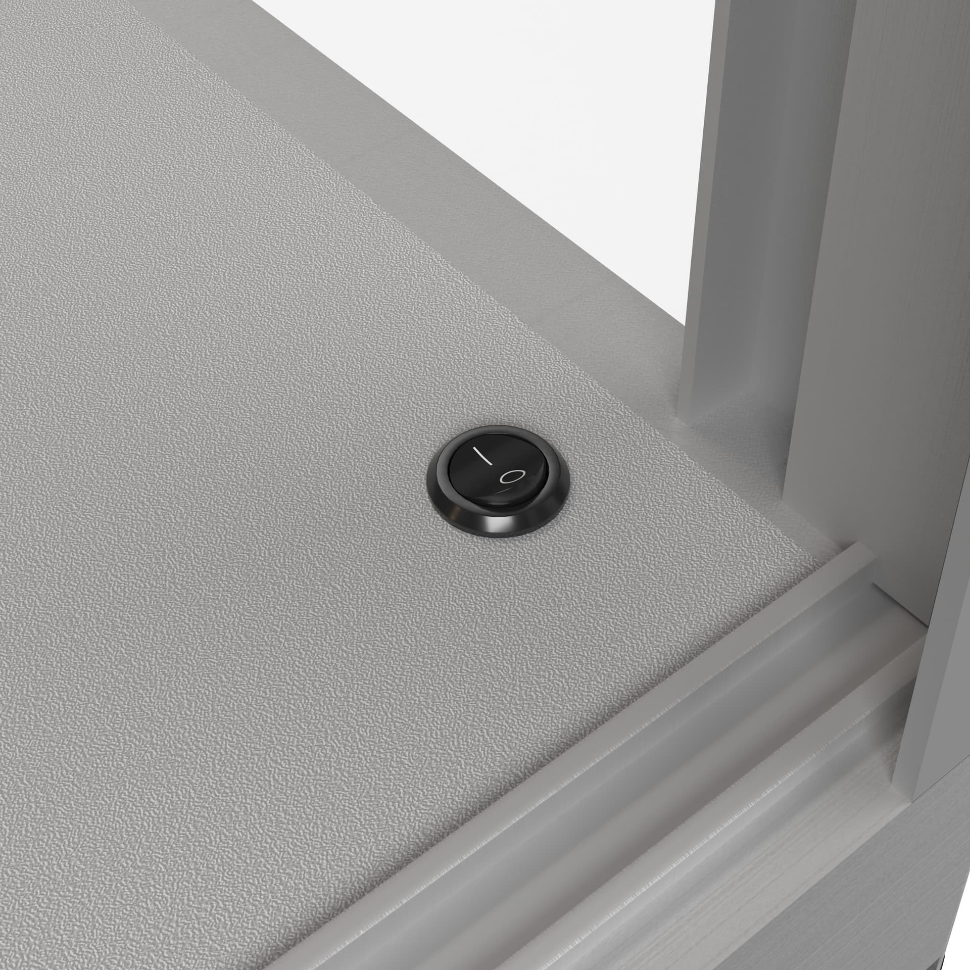 LED counter display case on/off switch