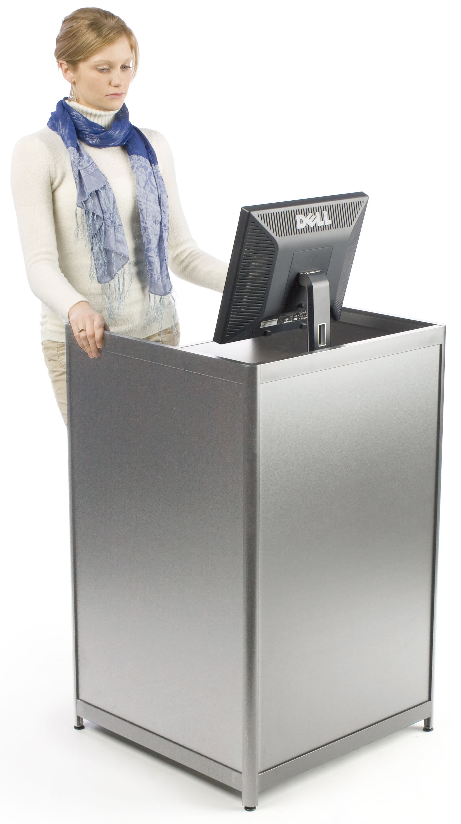 Cash Counter Measures 24"w - Silver Finish