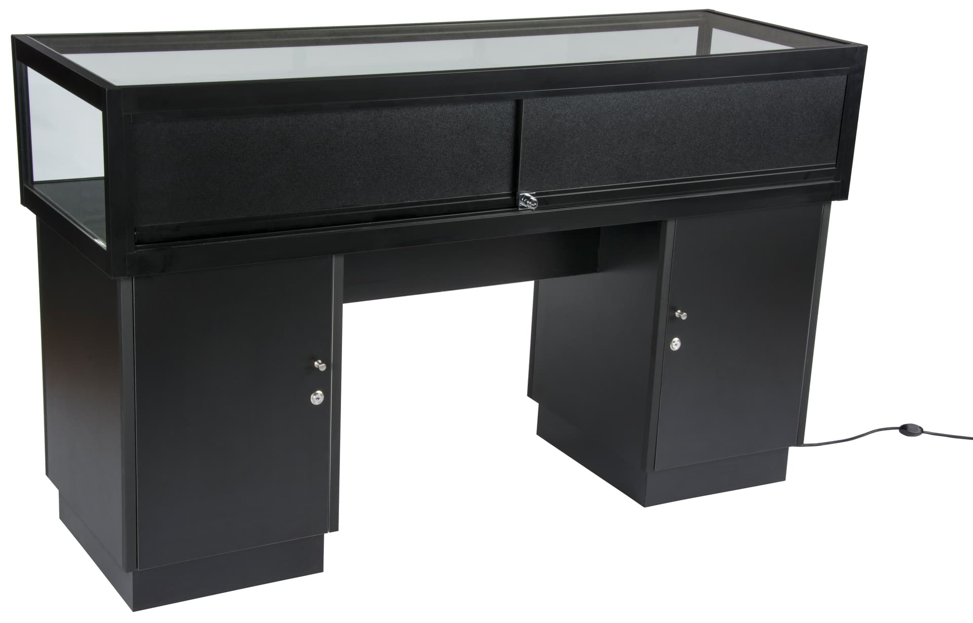Lockable Jewelry Display Case with Secure Storage
