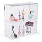 Recycled Acrylic Countertop Display Cases w/ Fixed Shelf & Locking Door - Clear