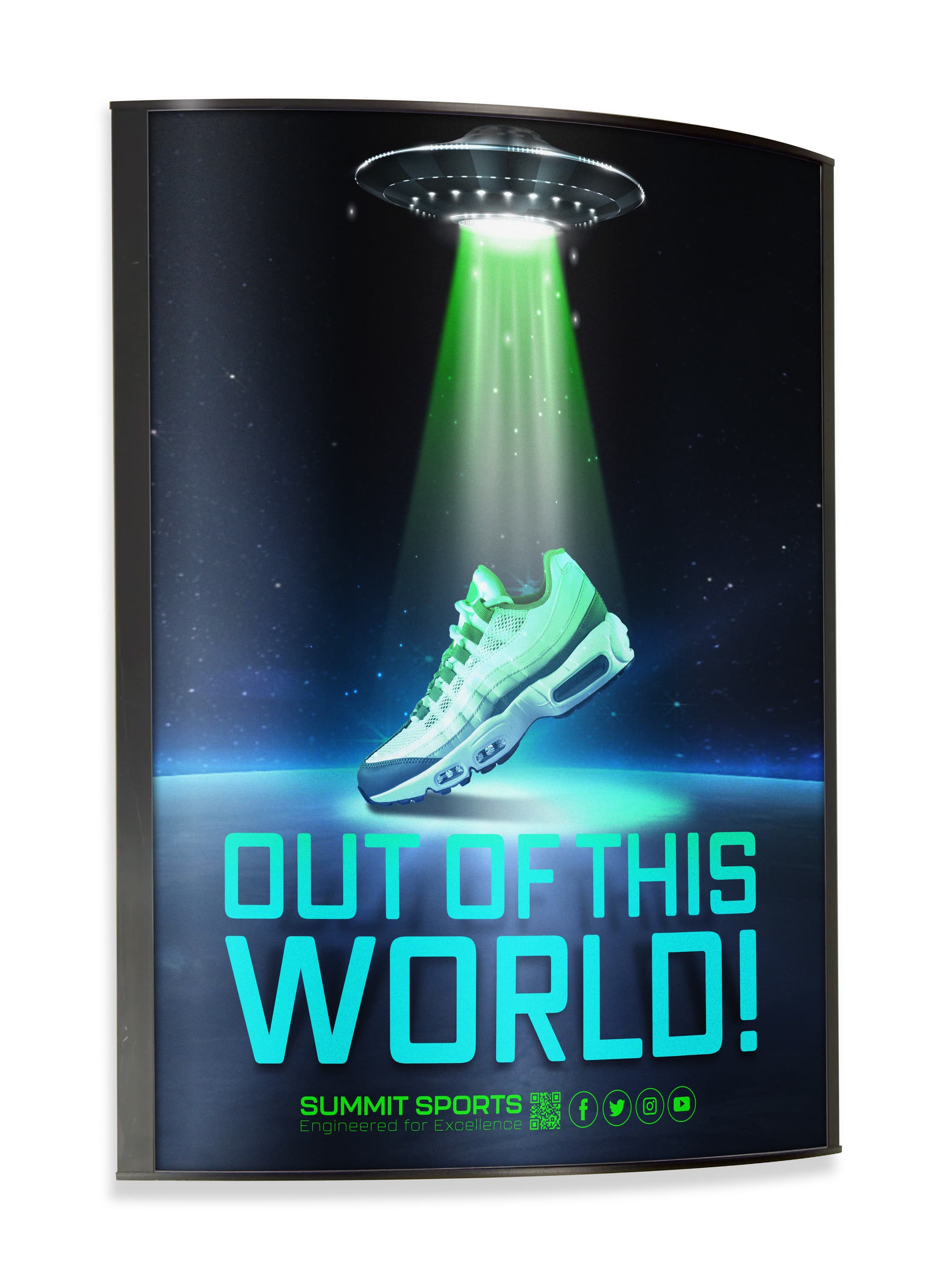 24x36 Curved Poster Frame
