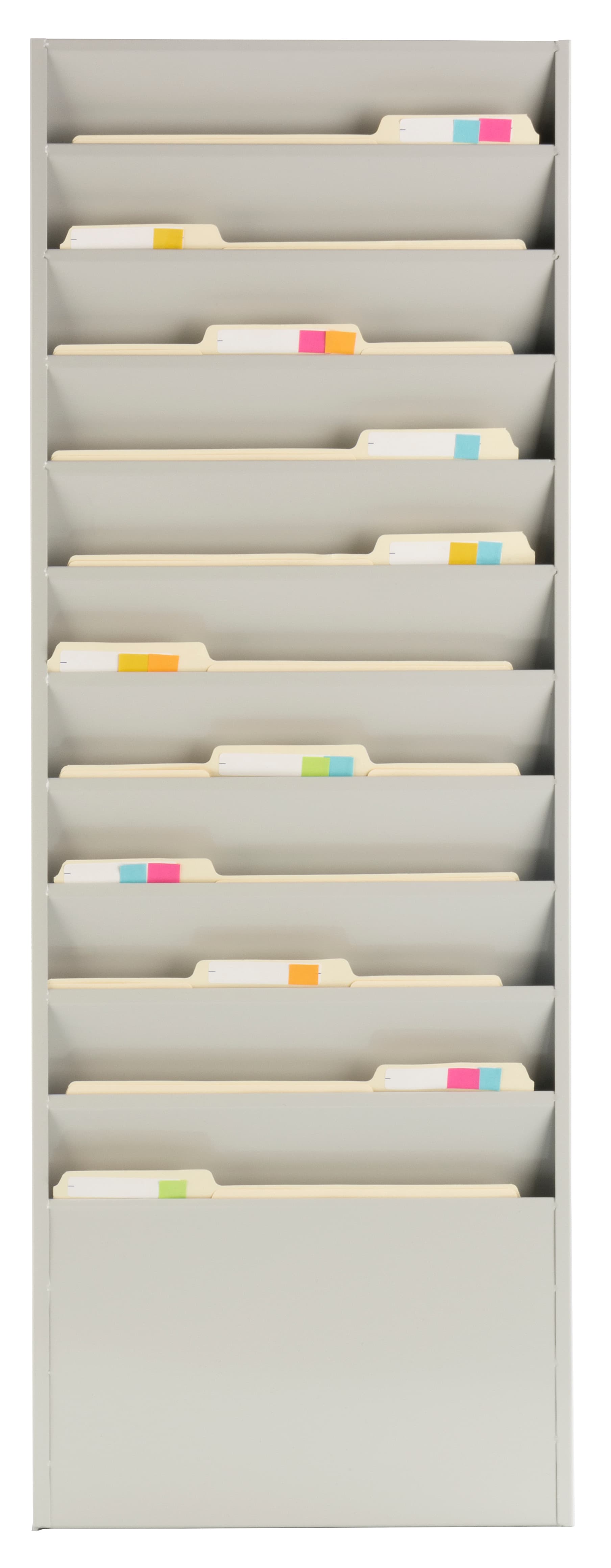 Vertical File Organizer with Putty Finish