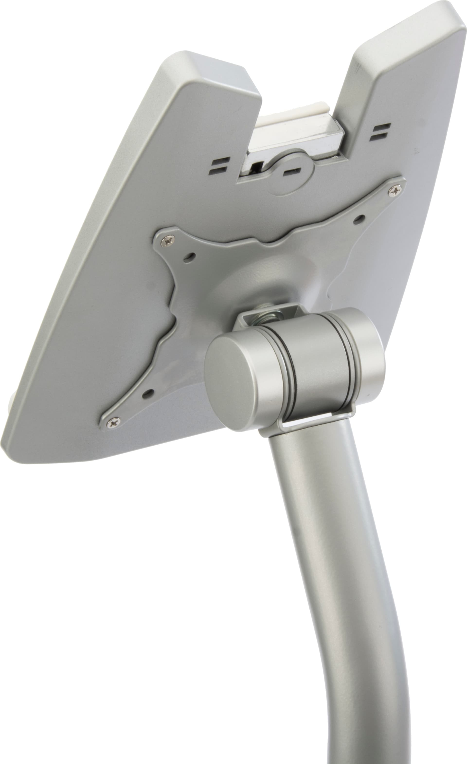 Tilting Silver Floor iPad Stand