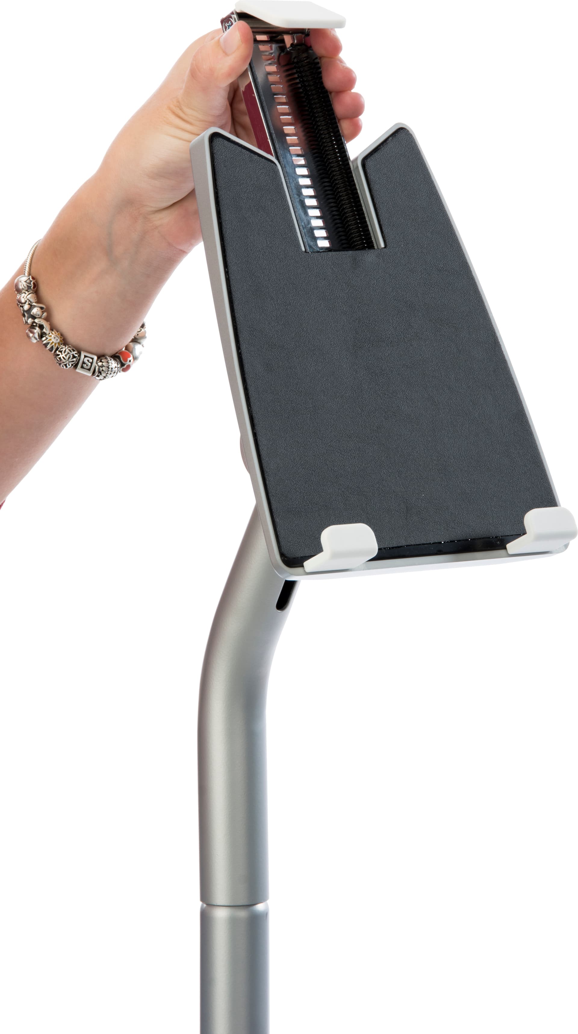 Universal Silver iPad Floor Stand