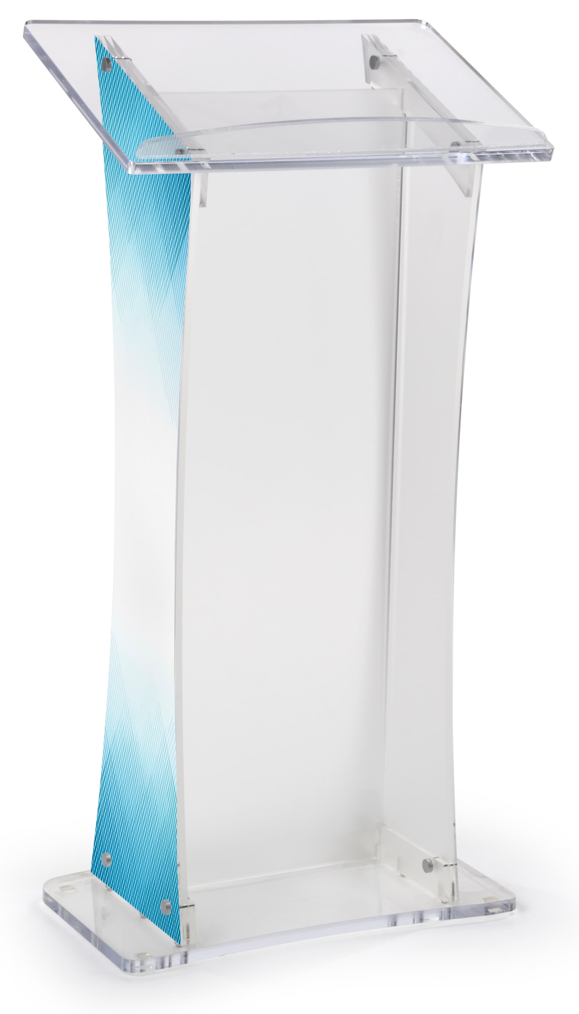 Non-Glare Lectern with Custom Design & 24" x 15" Surface