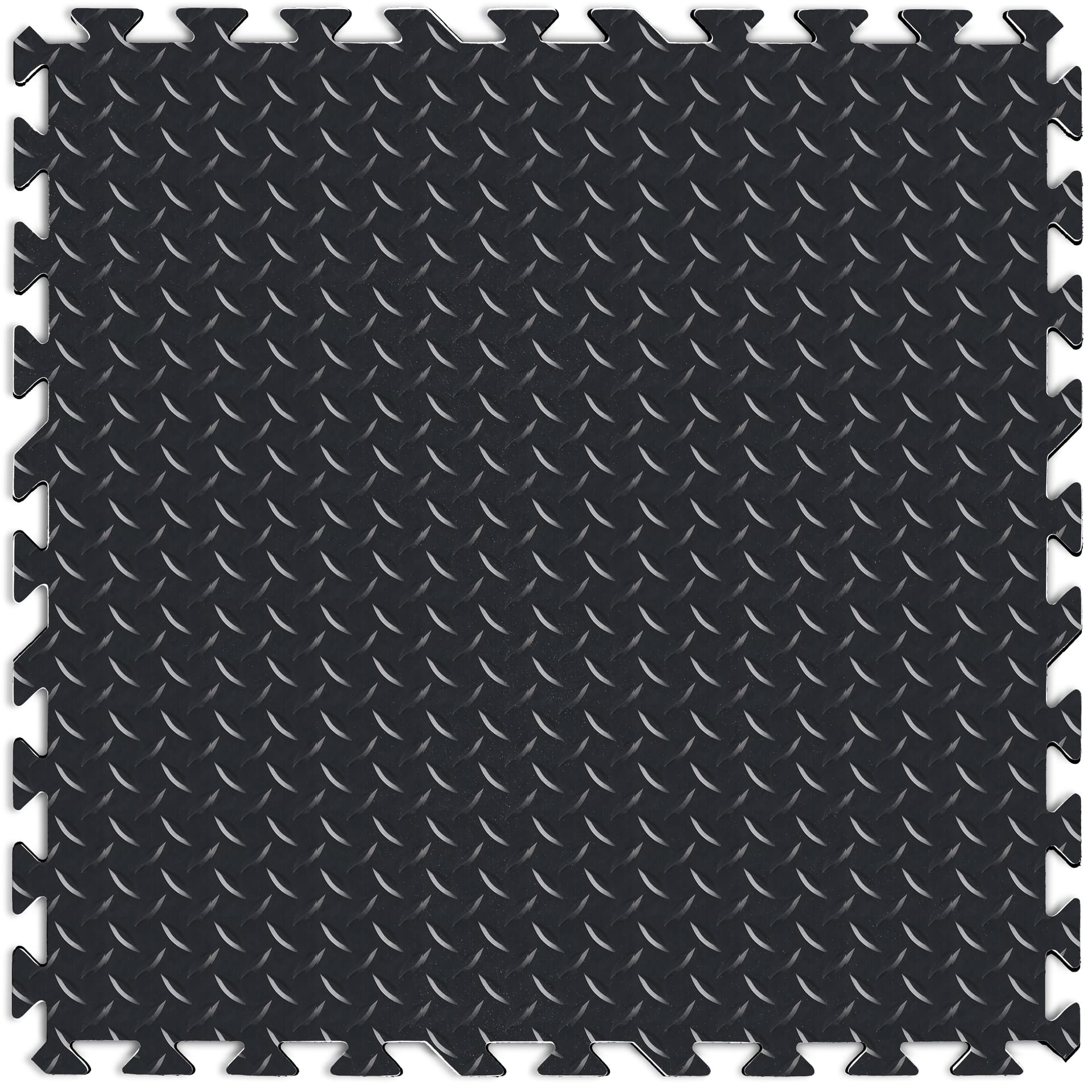 Trade show floor tiles showcasing what one square looks like