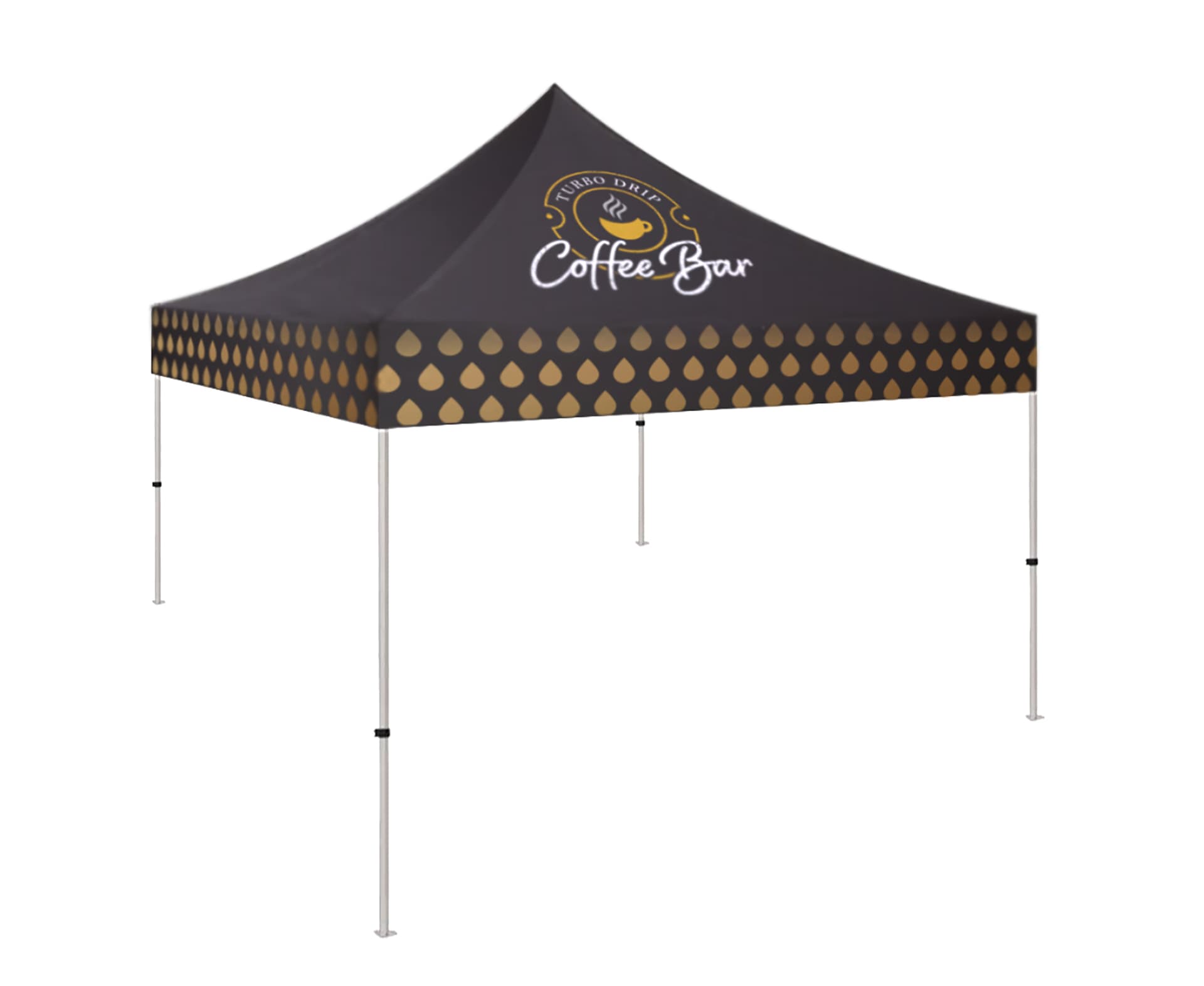 Small event tent with high quality printing on all sides