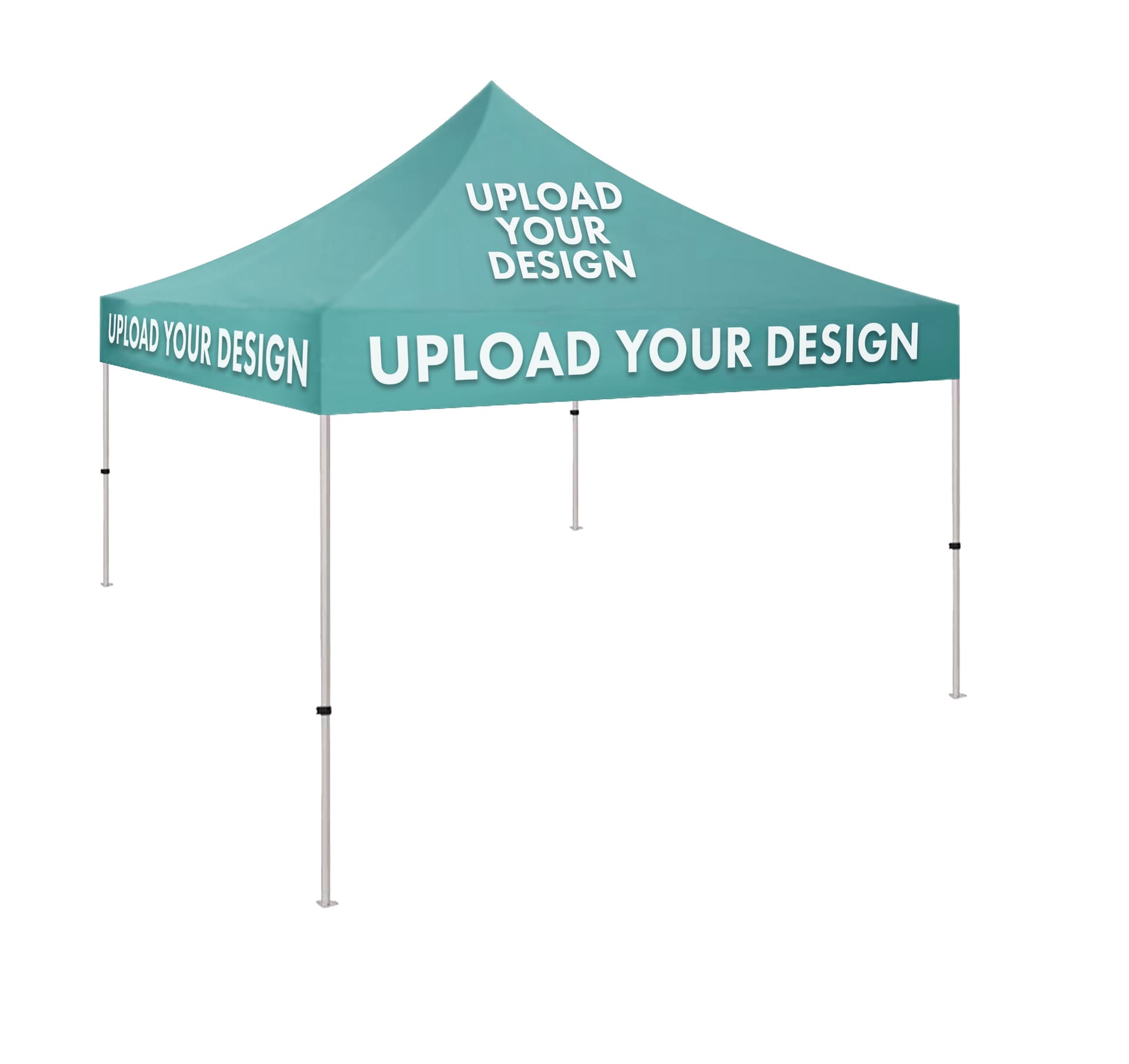 Small event tent with 5 x 5 aluminum frame