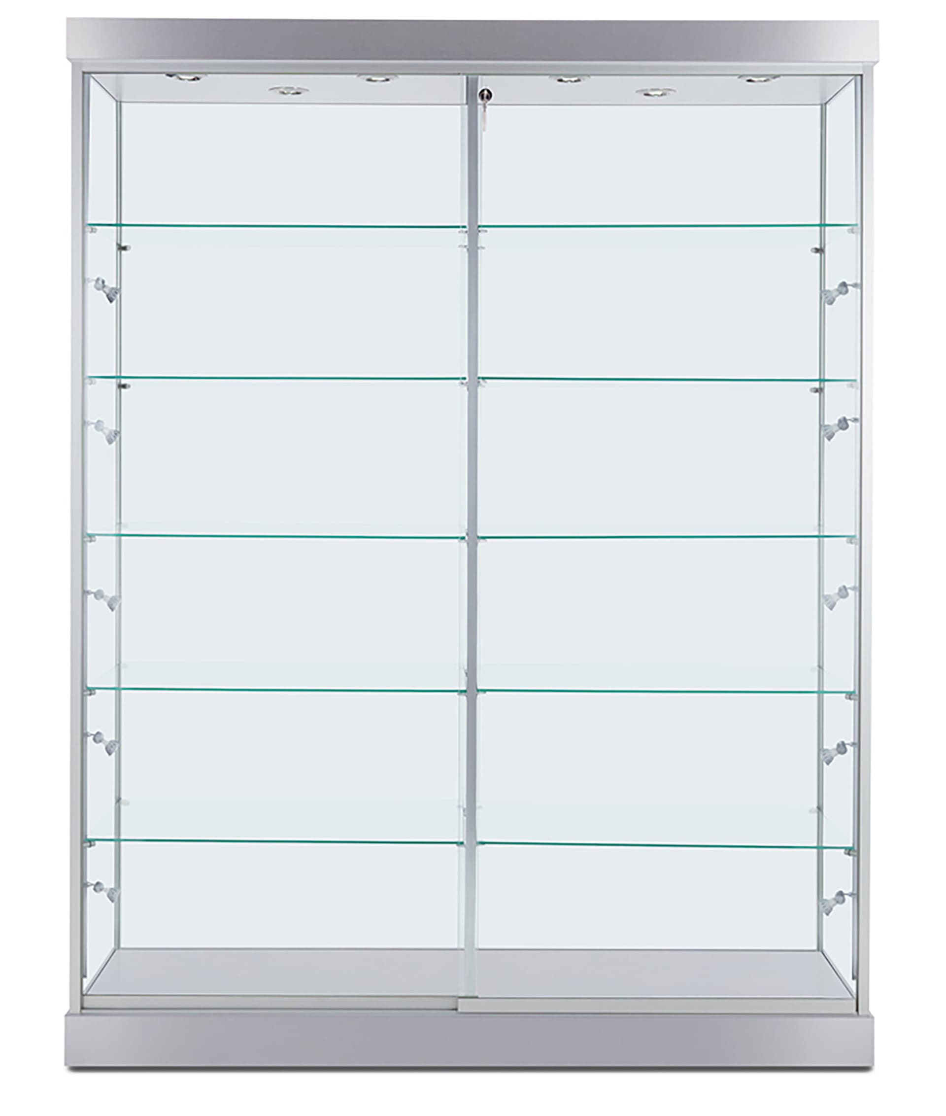 Award display with locking doors