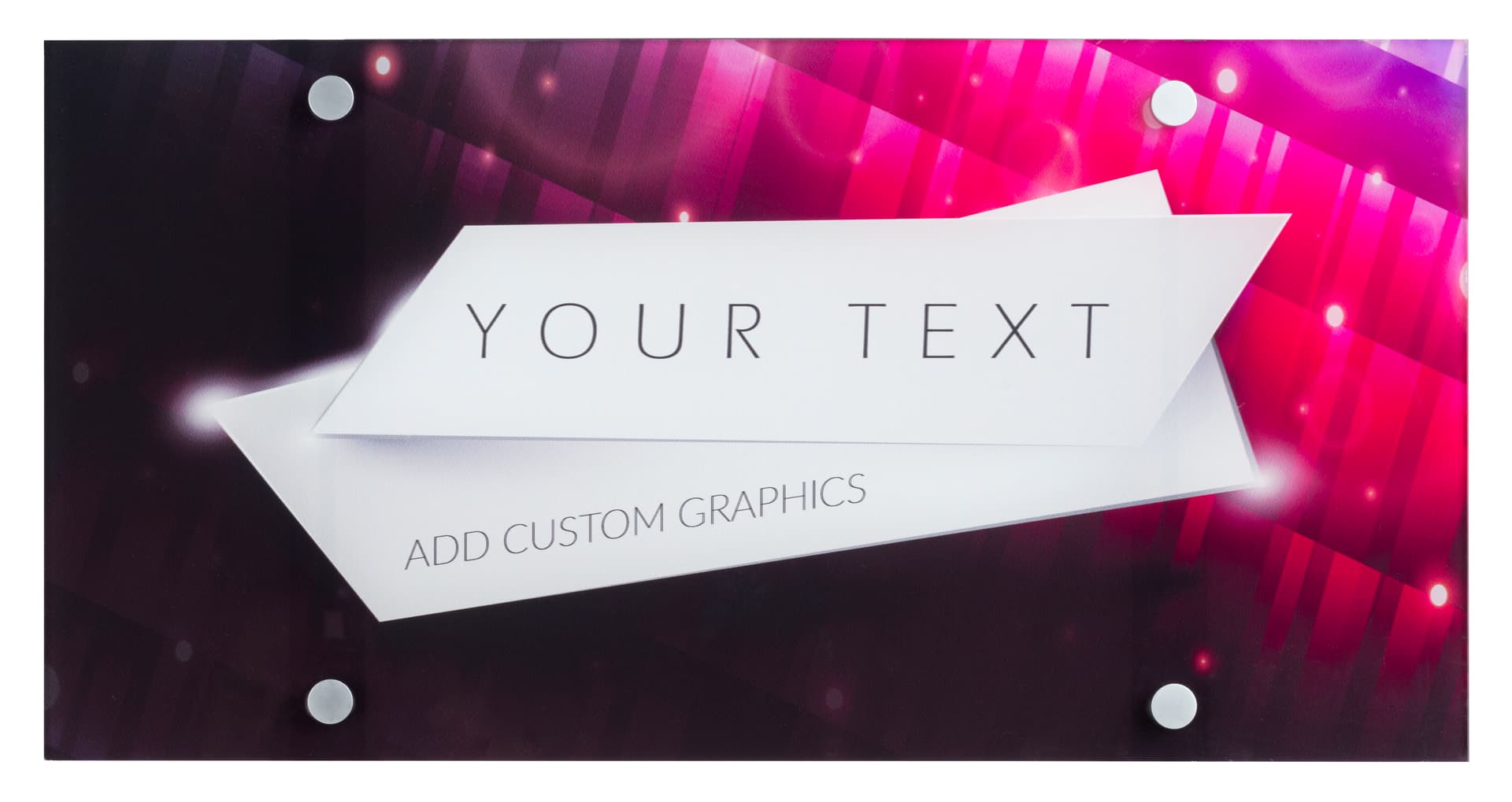 Custom Acrylic Frameless Wall Sign with Thin Profile