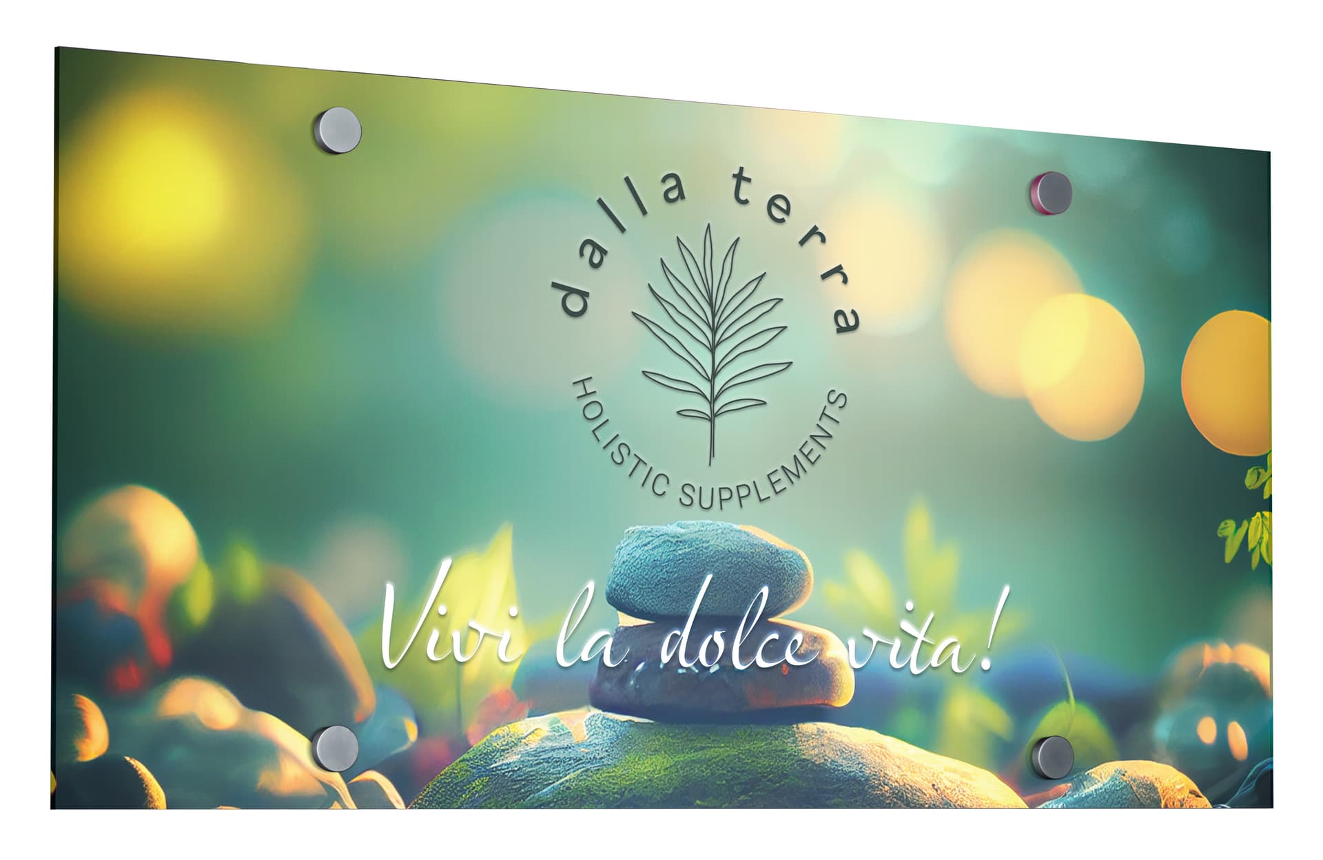 Custom Acrylic Frameless Wall Sign with Standoffs