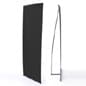 31 x 86-Inch Portable Hook-and-Loop Banner Stand - Black