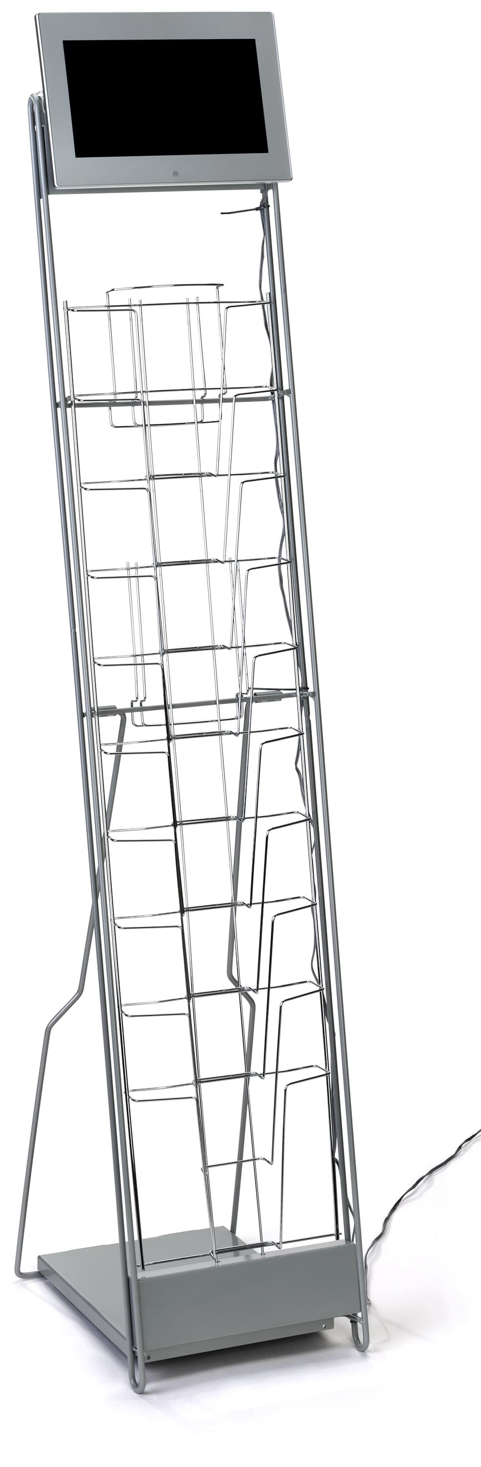 10.1-inch digital screen for DGNCYBRSLV on magazine rack