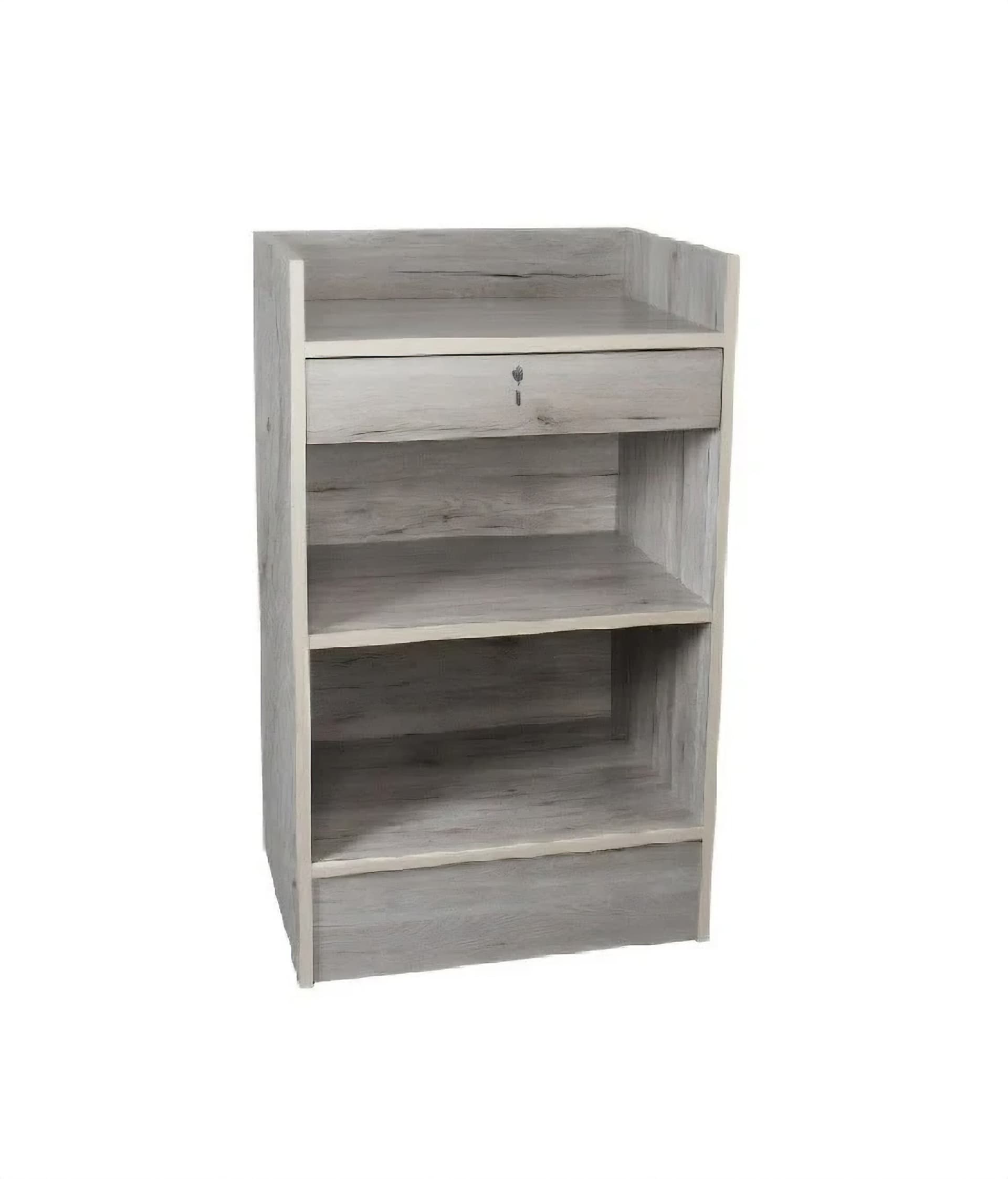 Hostess stand with locking cash drawer