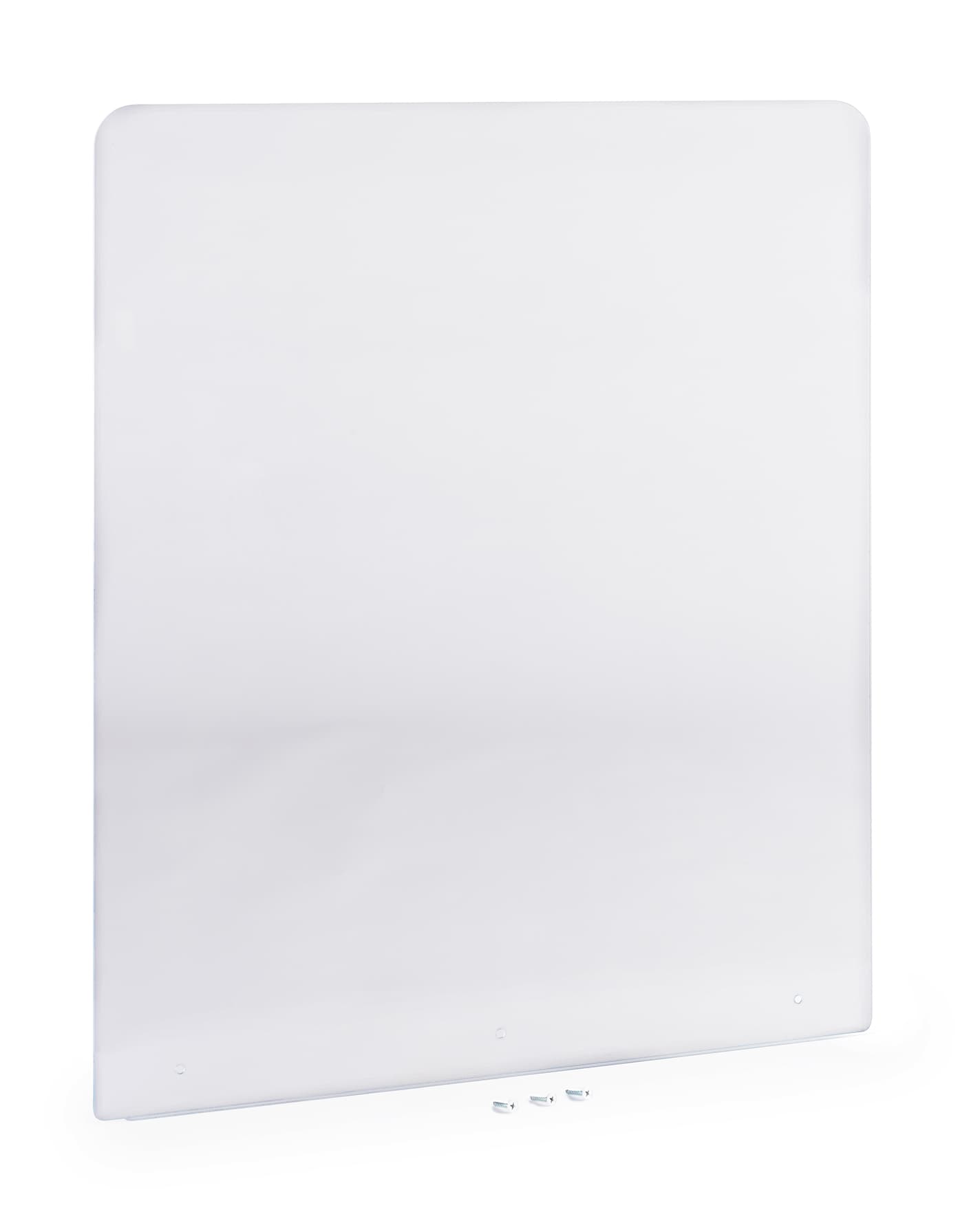 Acrylic podium splash shield for LCKDPHS-series with mounting hardware included