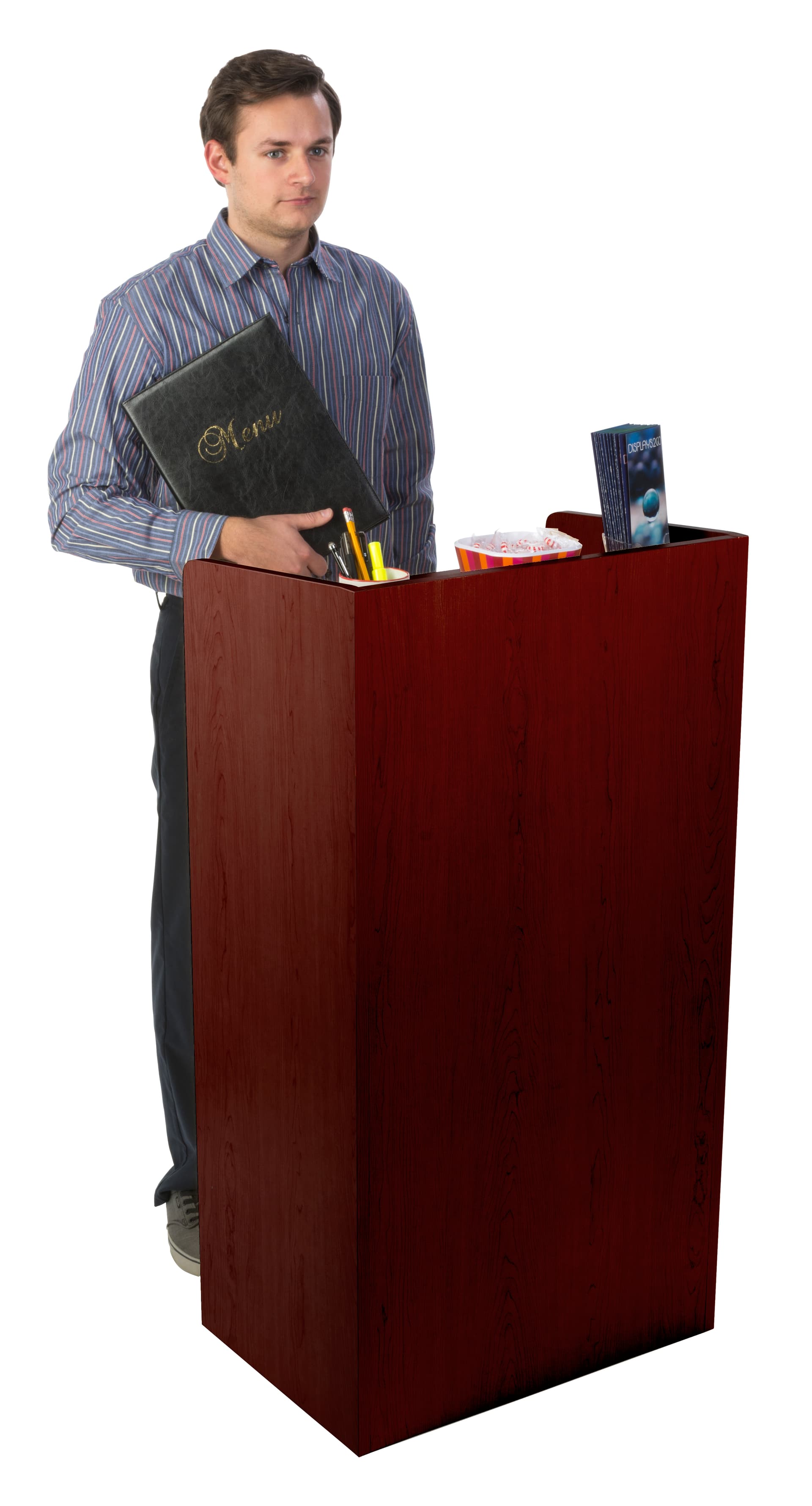 Rolling Hostess Station, 22.50" Shelf Width