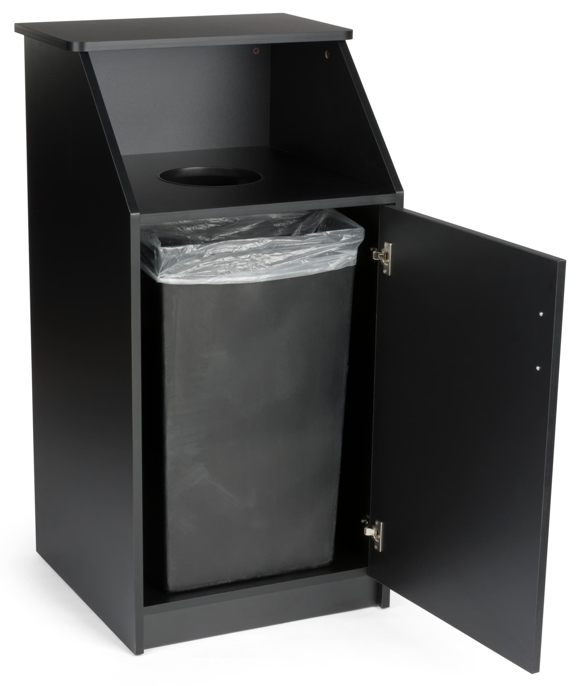45" Black Waste Receptacle Enclosure