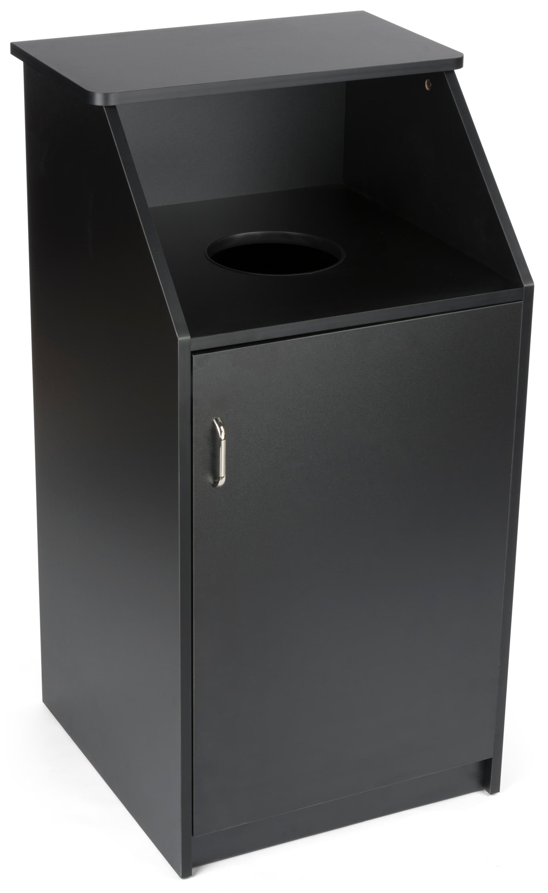 Black Waste Receptacle Enclosure, 36 Gallon Capacity