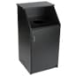 Trash Receptacle for 36 Gallon Bin, Circular Top Opening - Black