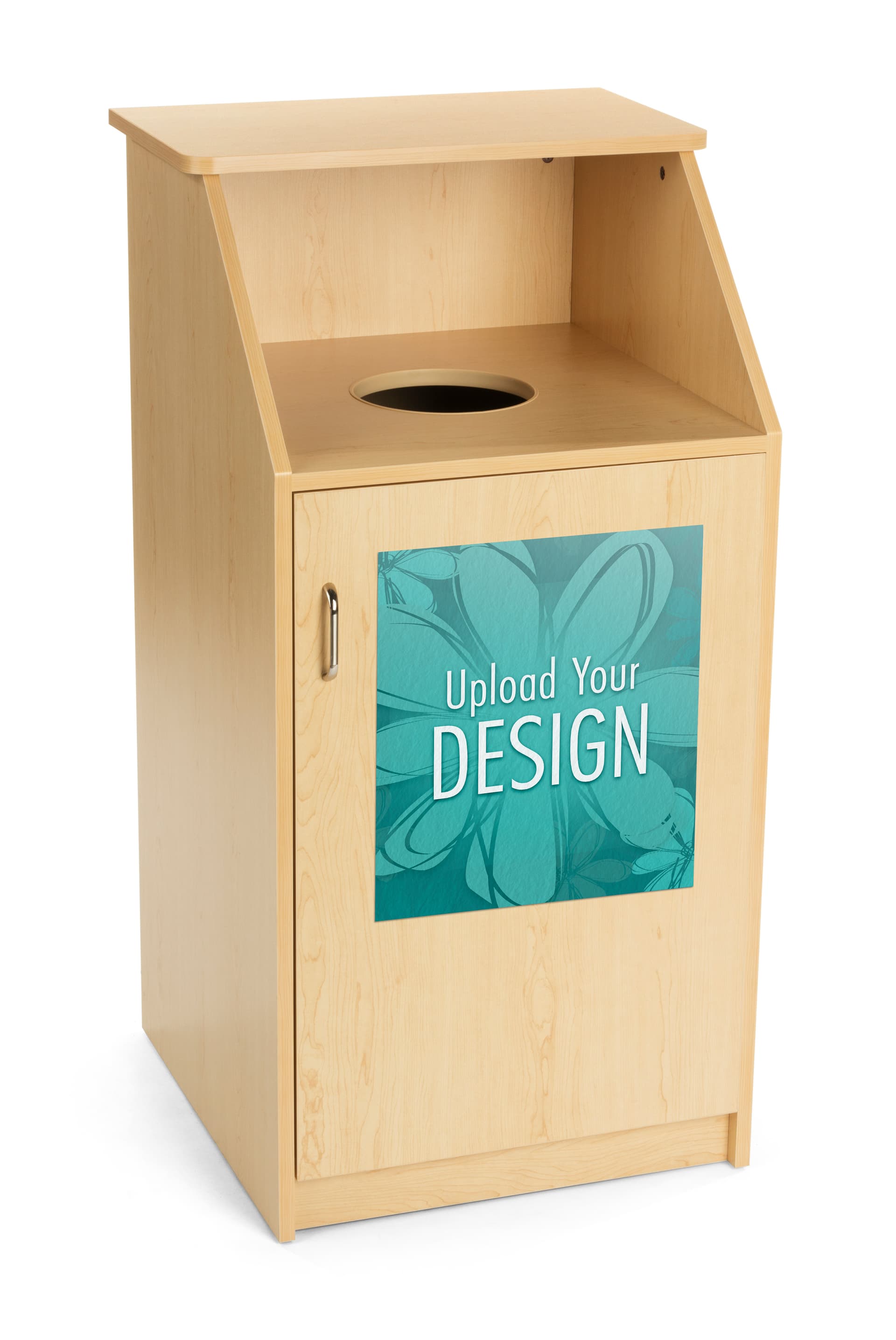 Replacement graphics for LCKDTLCS waste receptacles make a bold statement