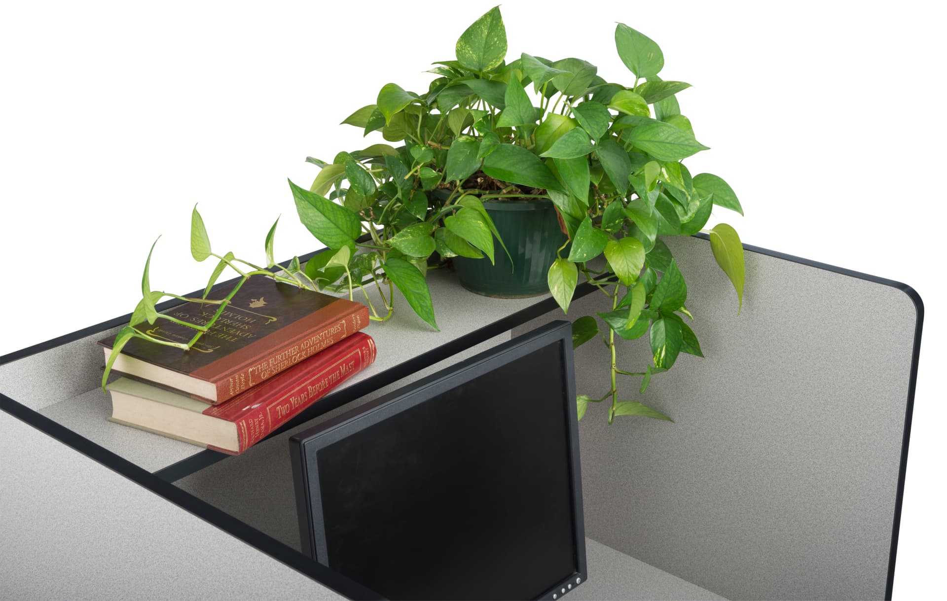 Work Carrel with Accessory Shelf