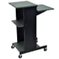 18" Mobile Laptop Stand with 4 Platforms, Steel – Gray