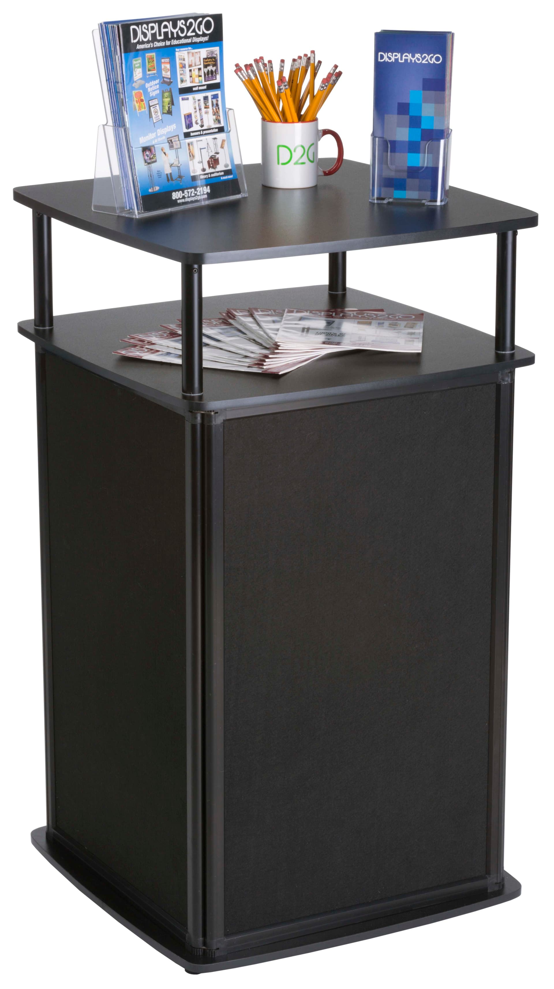 2 Shelved Locking Trade Show Counter