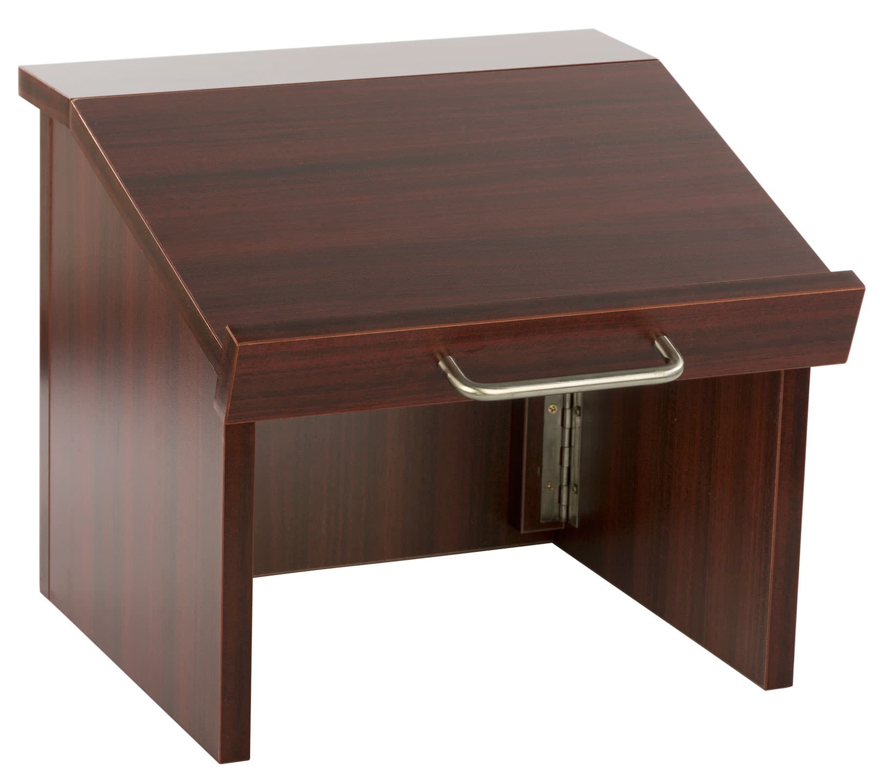 Collapsible Countertop Podium has a Wood Grain Melamine Finish