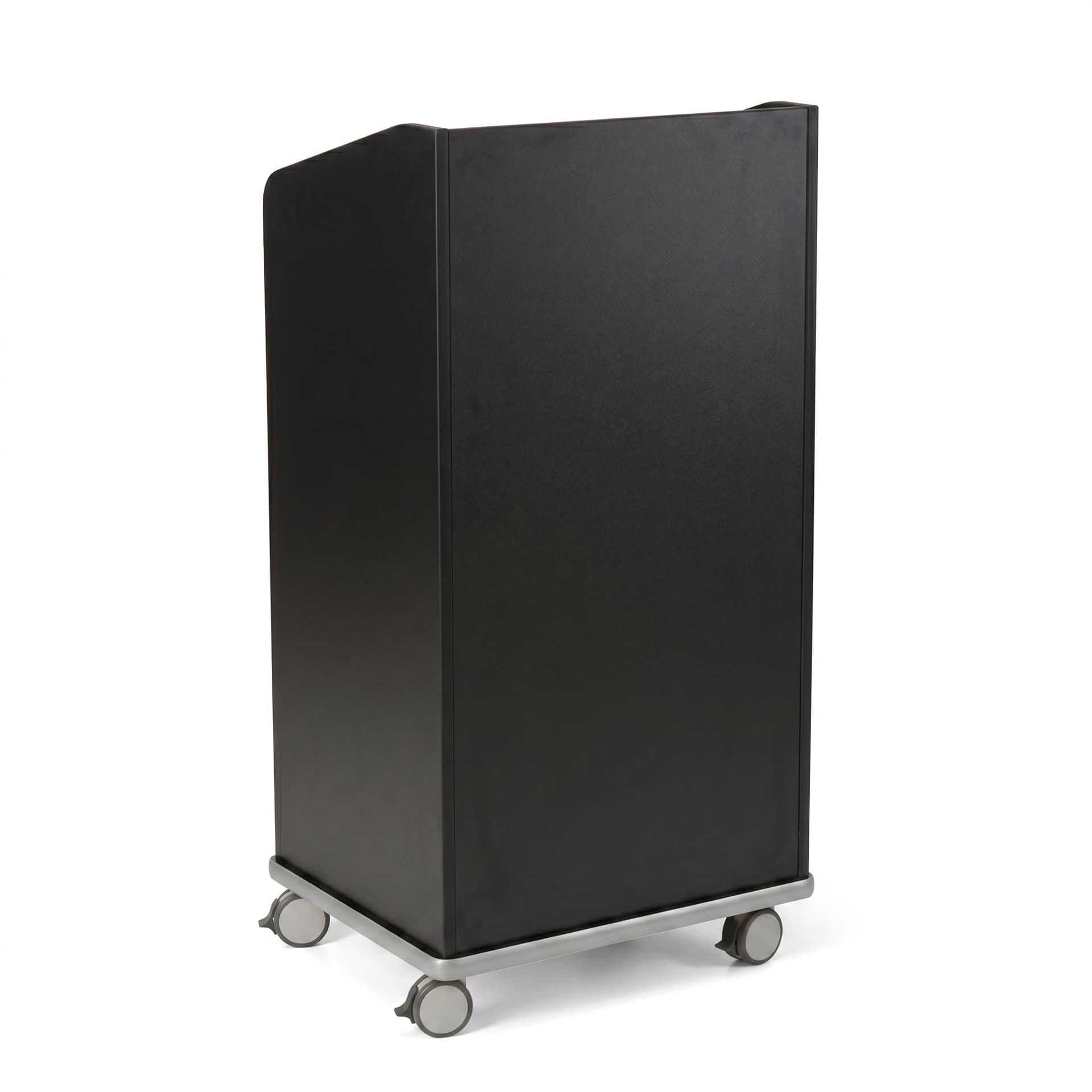 Modern Floor Lectern on Wheels is sleek and professional