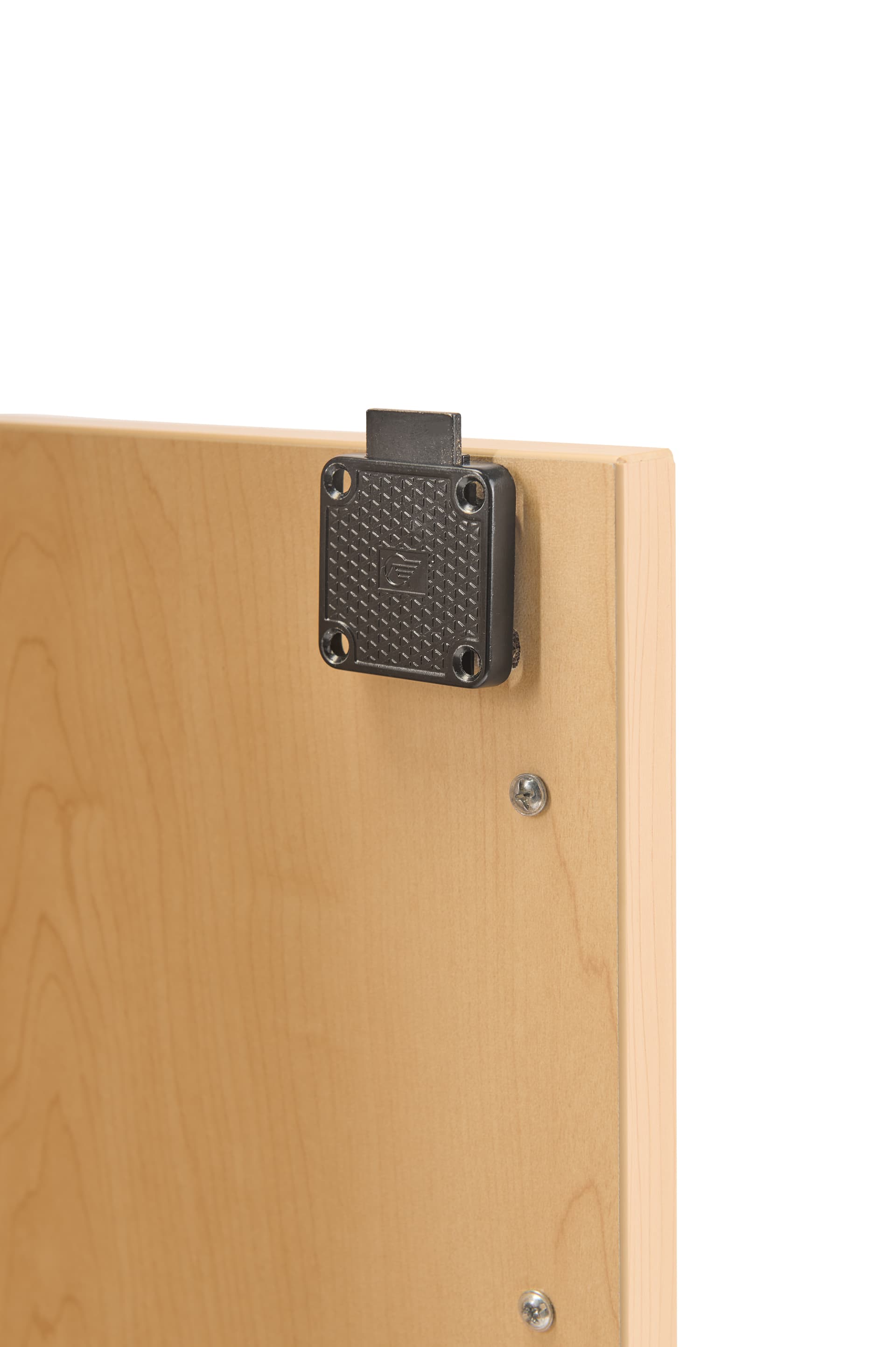 Modern Floor Lectern on Wheels cabinet locking mechanism