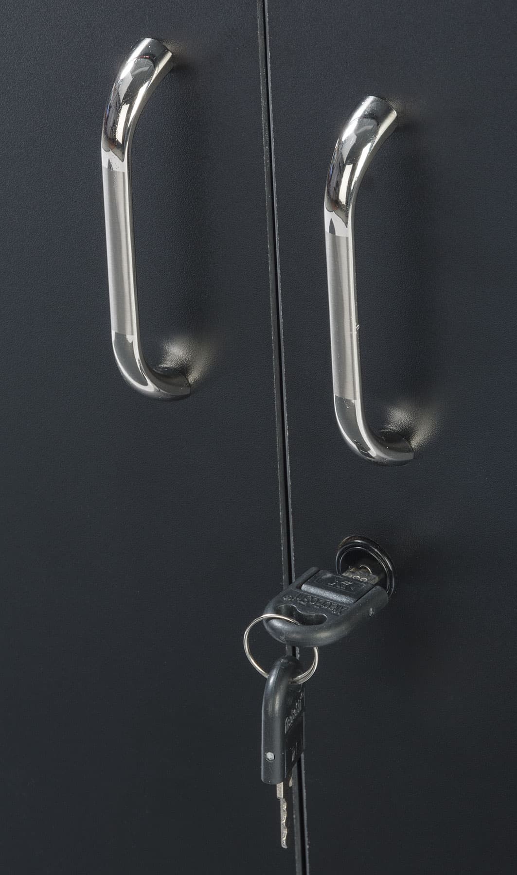 Lockable Restaurant Host Stand Has a Locking Cabinet