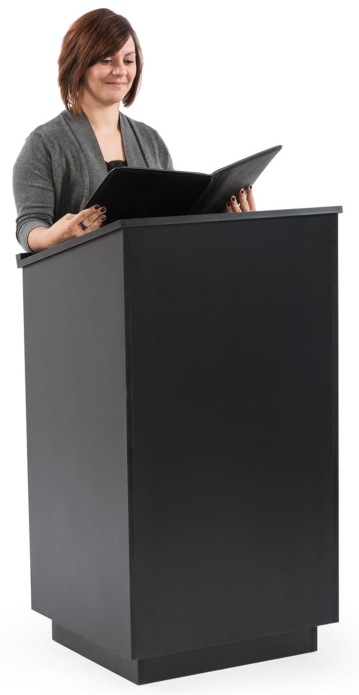 Lockable Restaurant Host Stand Includes All Hardware