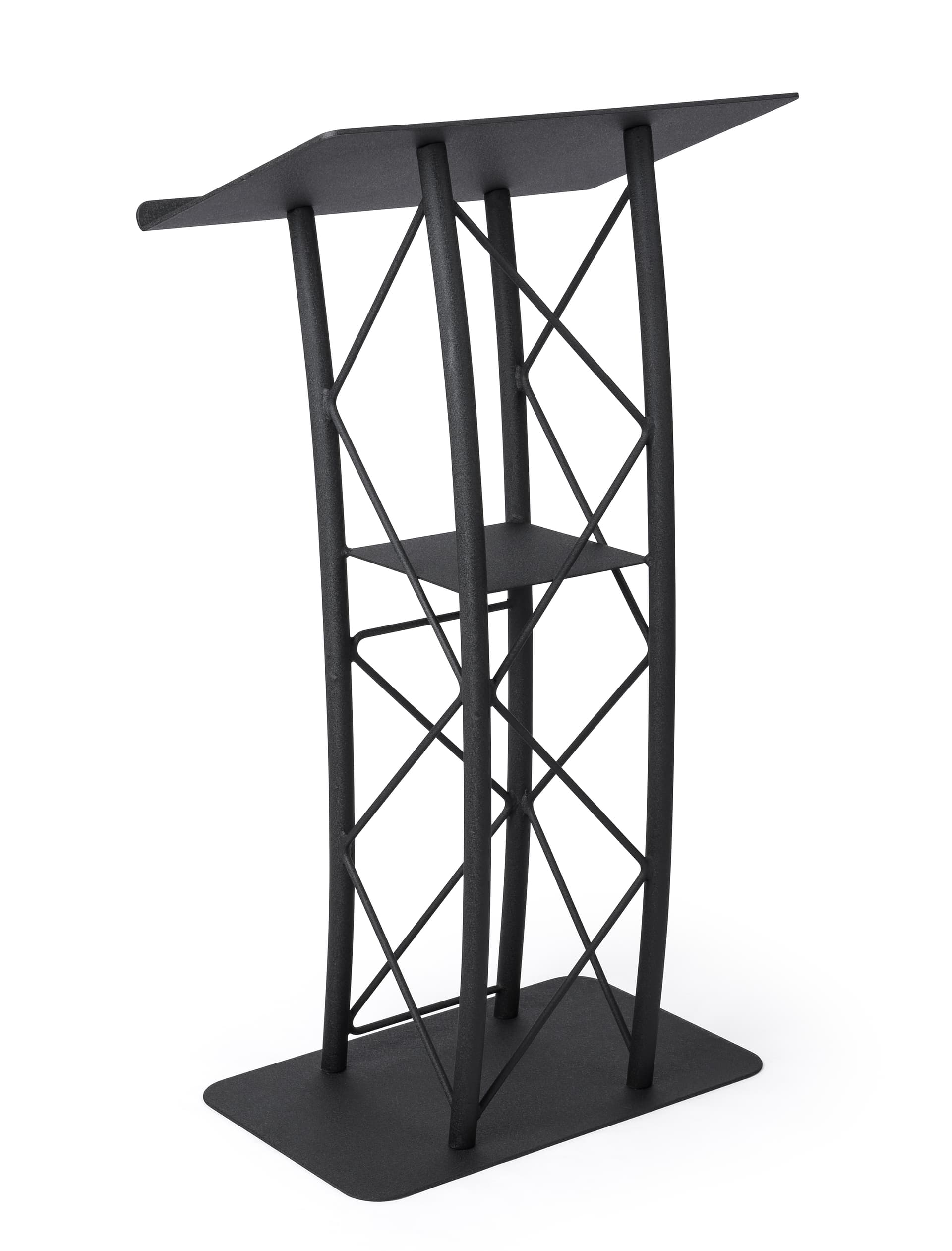 Podium with shelf