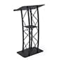 Truss Podium for Floor, Built-in Shelf, Curved, Aluminum and Steel