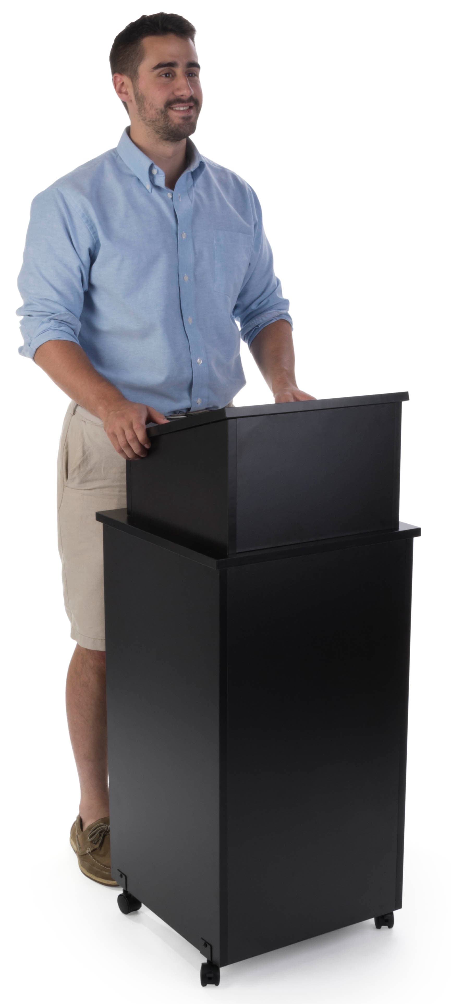 Mobile Podium in Use
