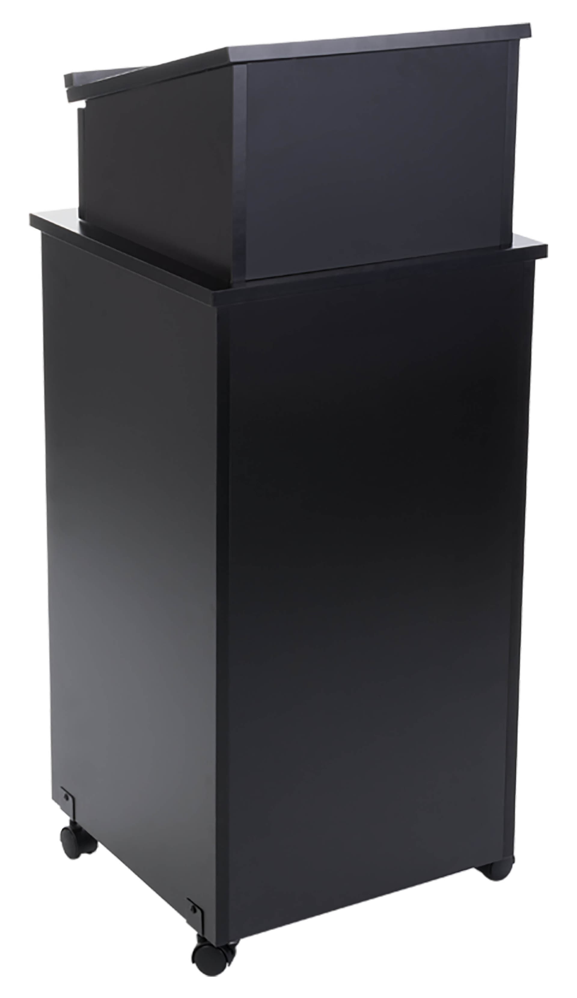 Mobile Podium with Adjustable Shelf