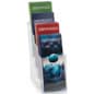4-Tiered Brochure Holder, 4"w, Wall or Tabletop
