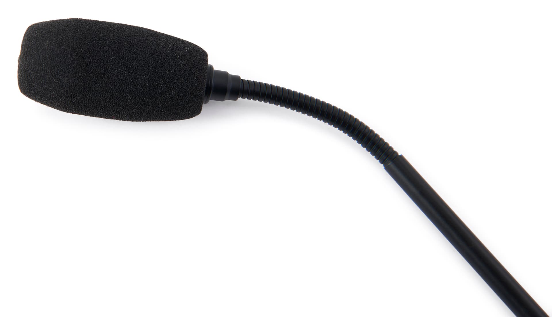 Gooseneck microphone for LDLECT podiums with a flexible design
