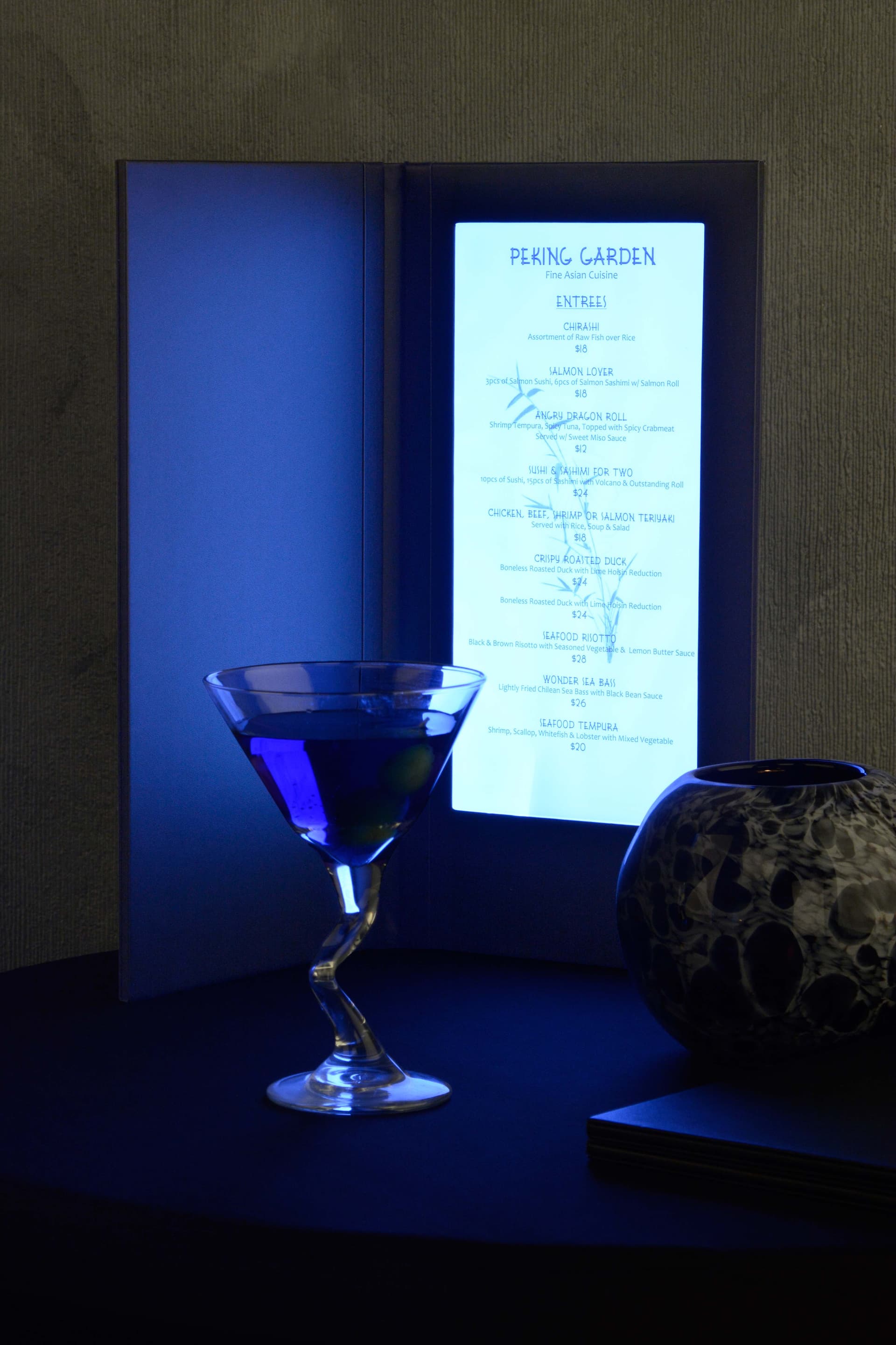 Illuminated Menu
