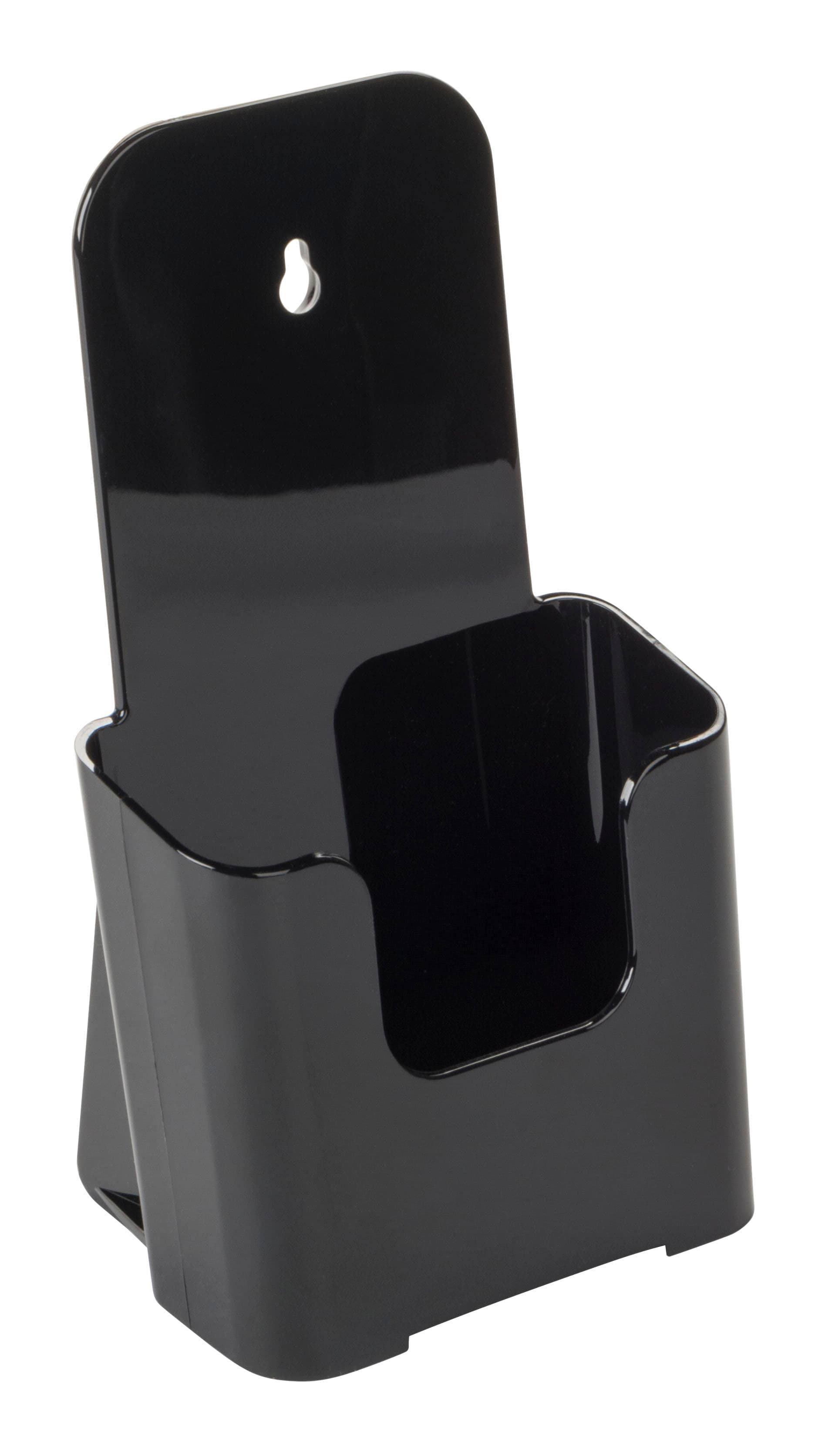 Black Plastic Brochure Holder for Pamphlets