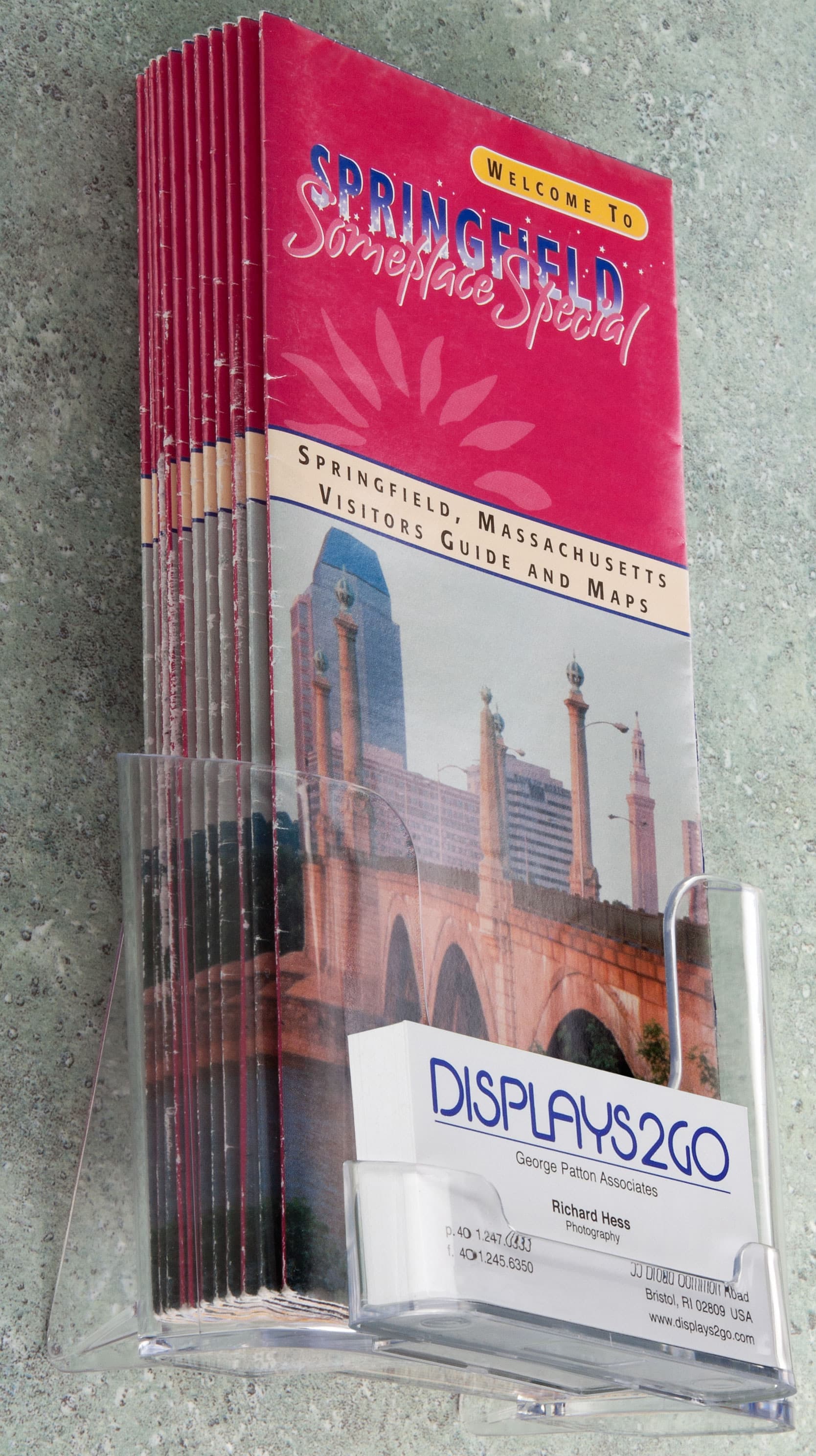 Brochure Holder for 4x9 Literature with High Back Pocket