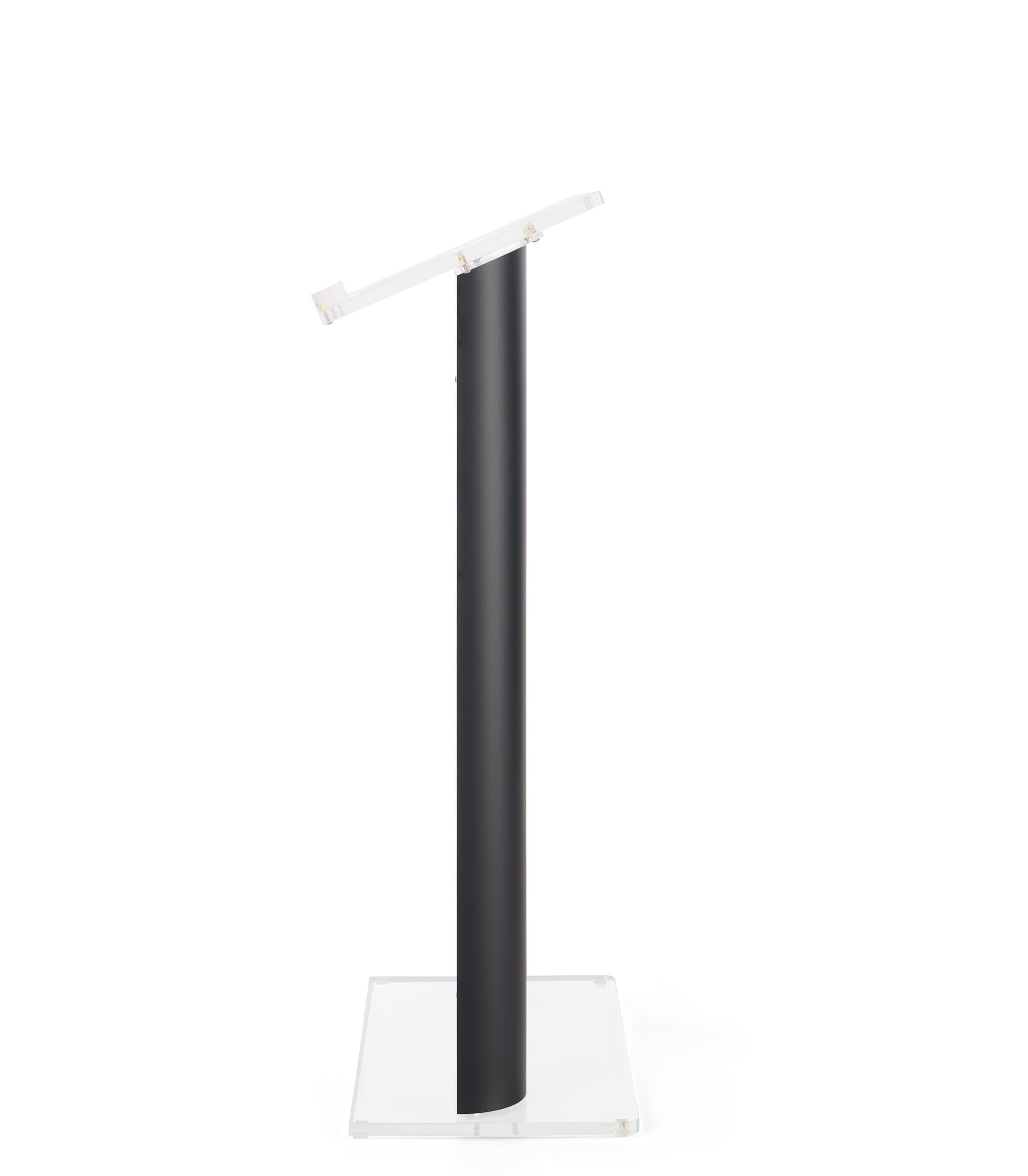 Black podium lectern side profile